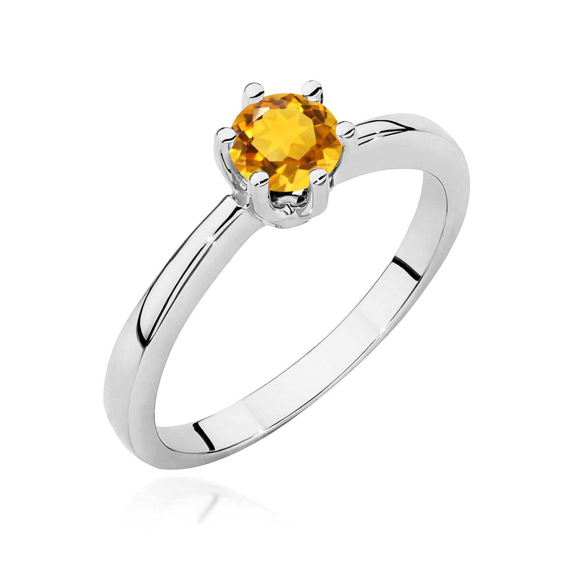 Inel Aur 14K W0563 Citrin 0,50ct