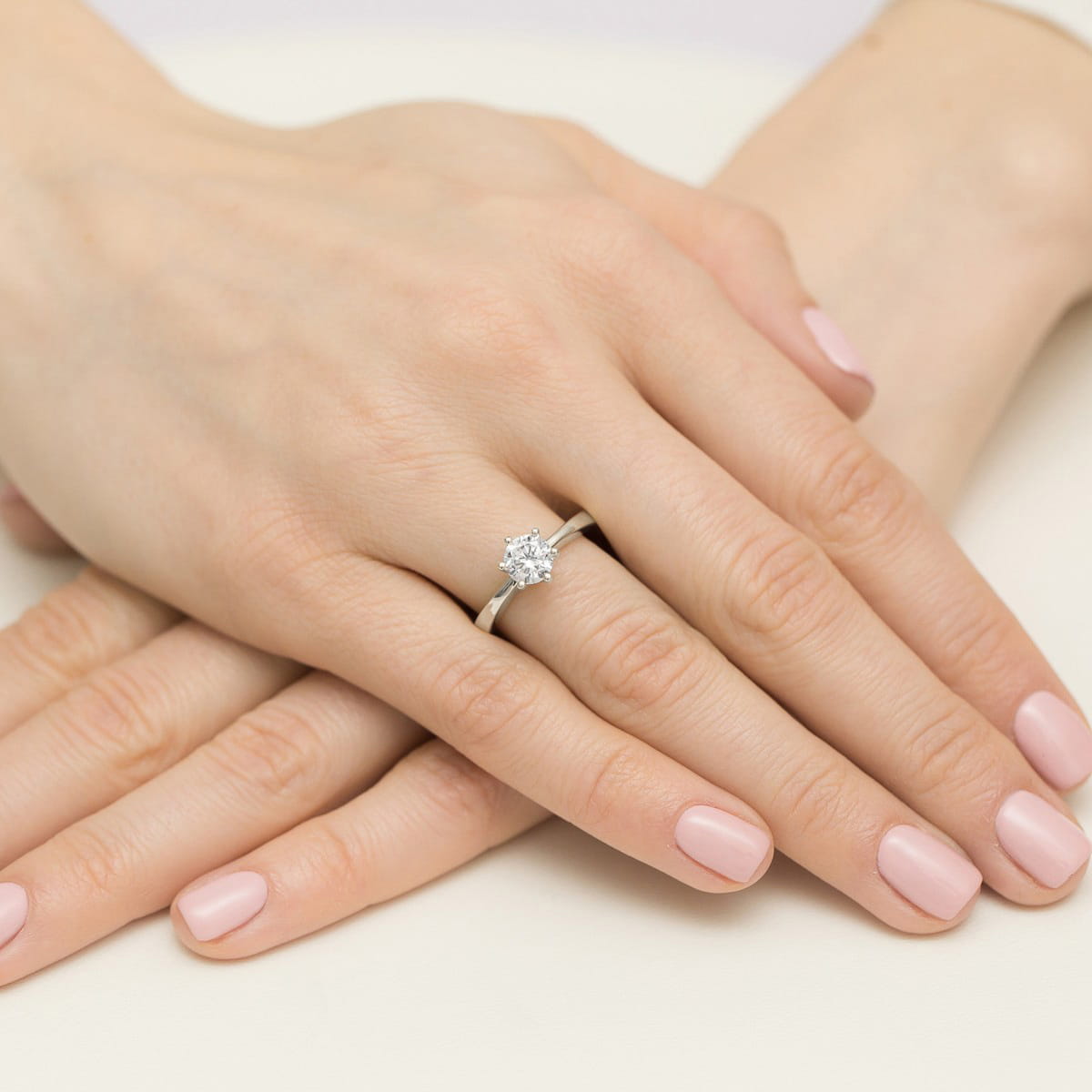 Inel Aur 9K cu Diamant Natural 0.70 ct