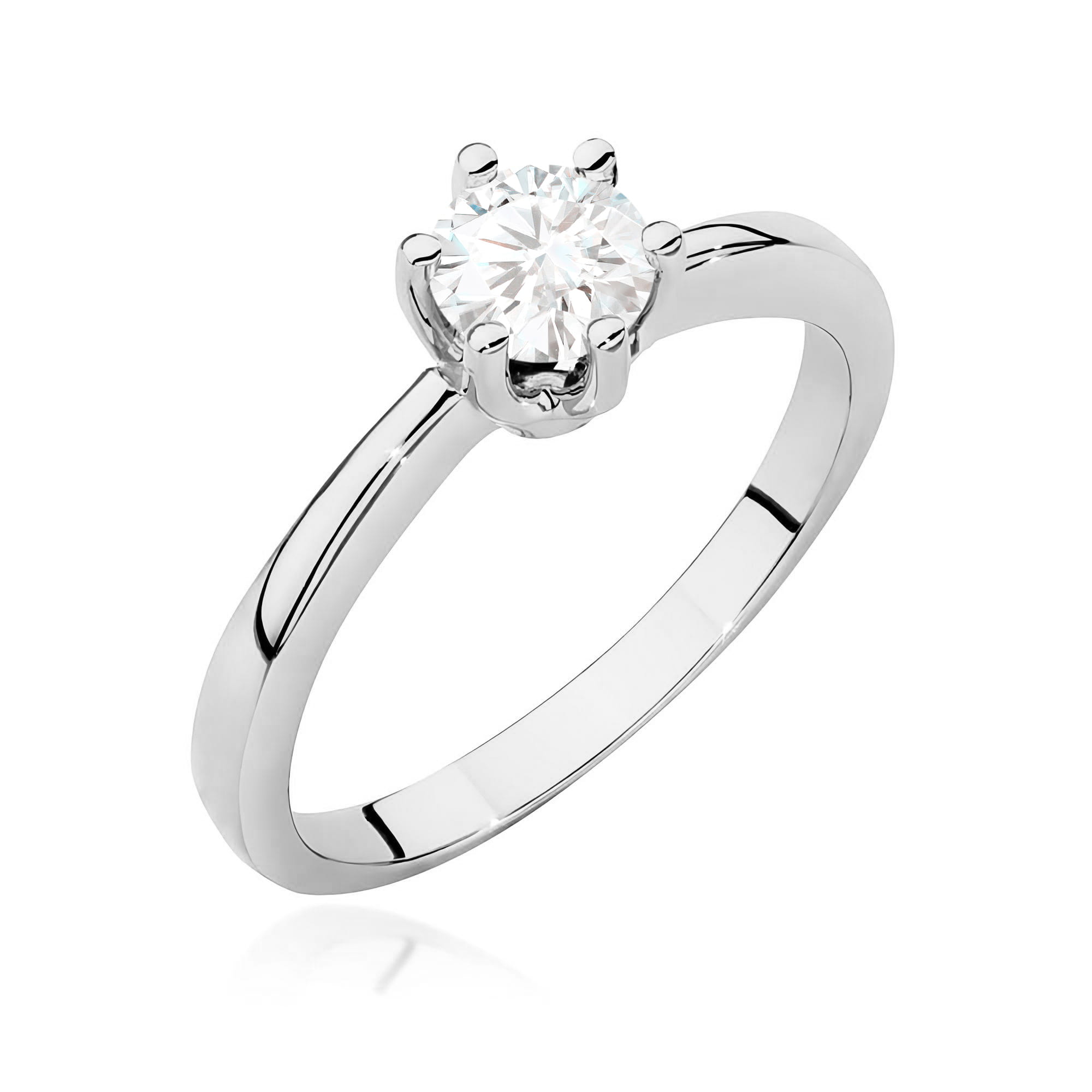 Inel Aur 9K cu Diamante de Laborator 0.50 ct