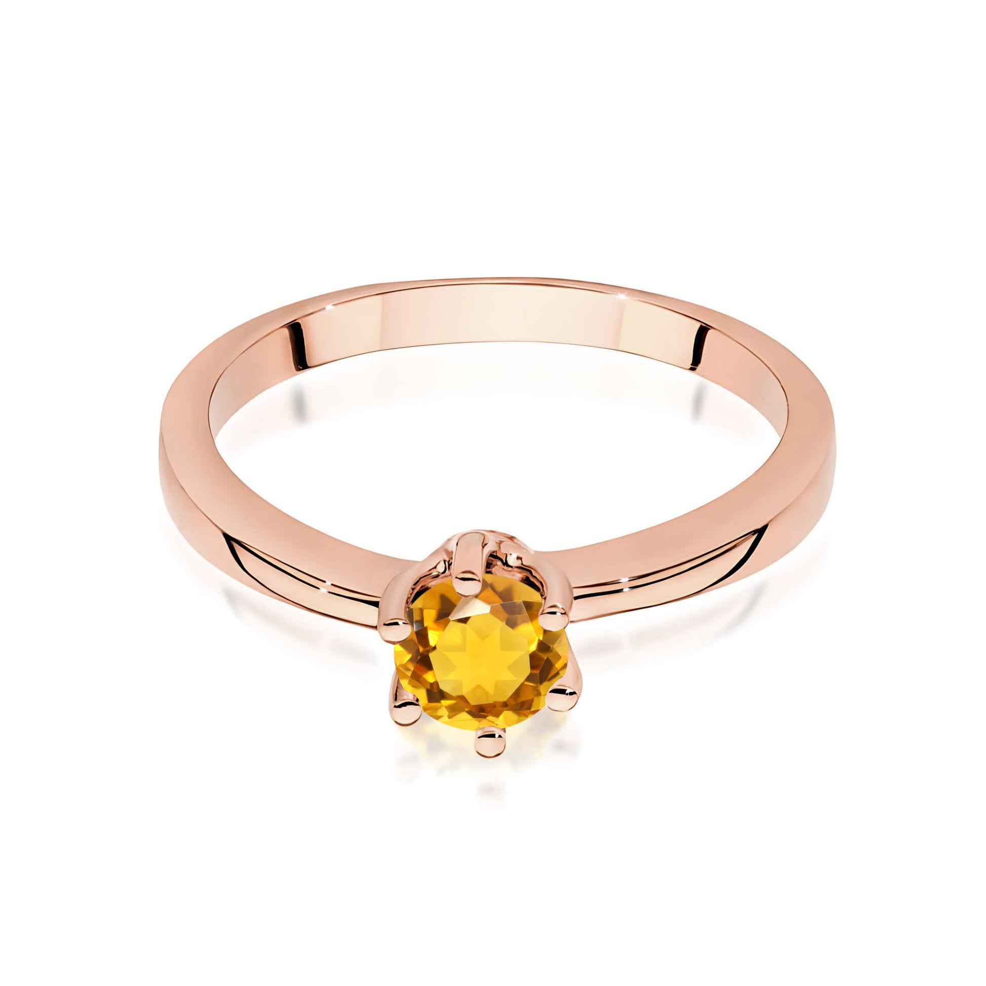 Inel Aur 14K W0563 Citrin 0,50ct