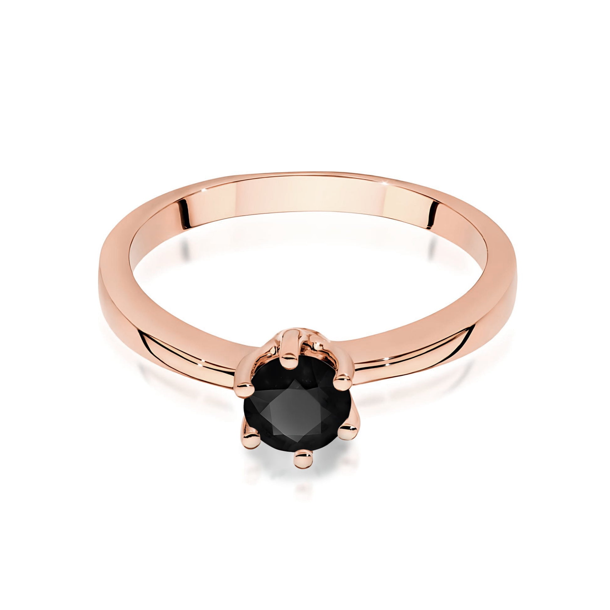 Inel Aur 14K W0563 Diamant Negru 0,50ct