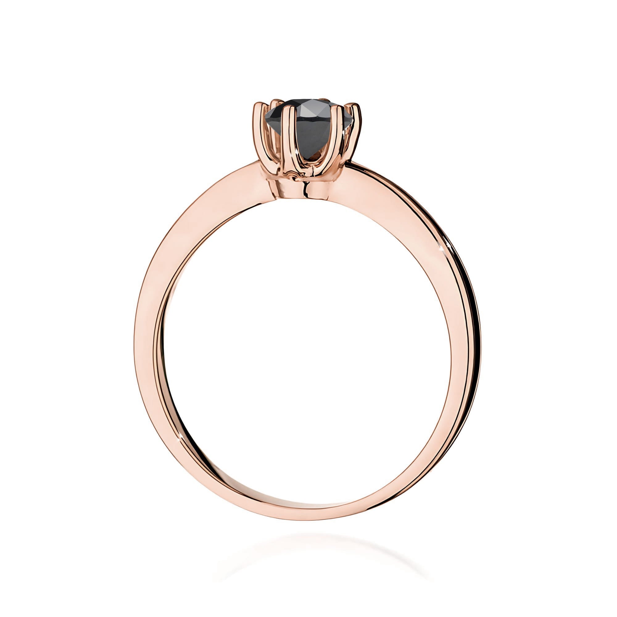 Inel Aur 14K W0563 Diamant Negru 0,50ct