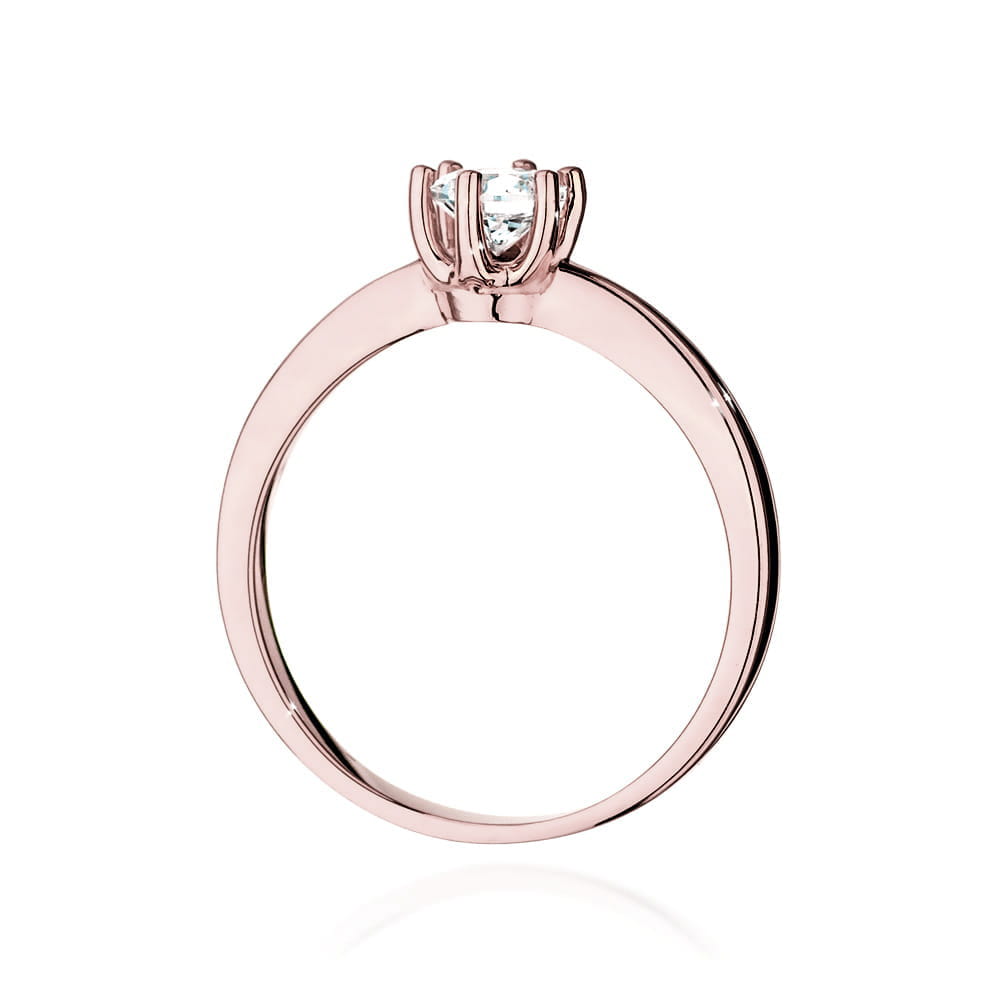 Inel Aur 14K W563 Diamant Cultivat 0.40ct
