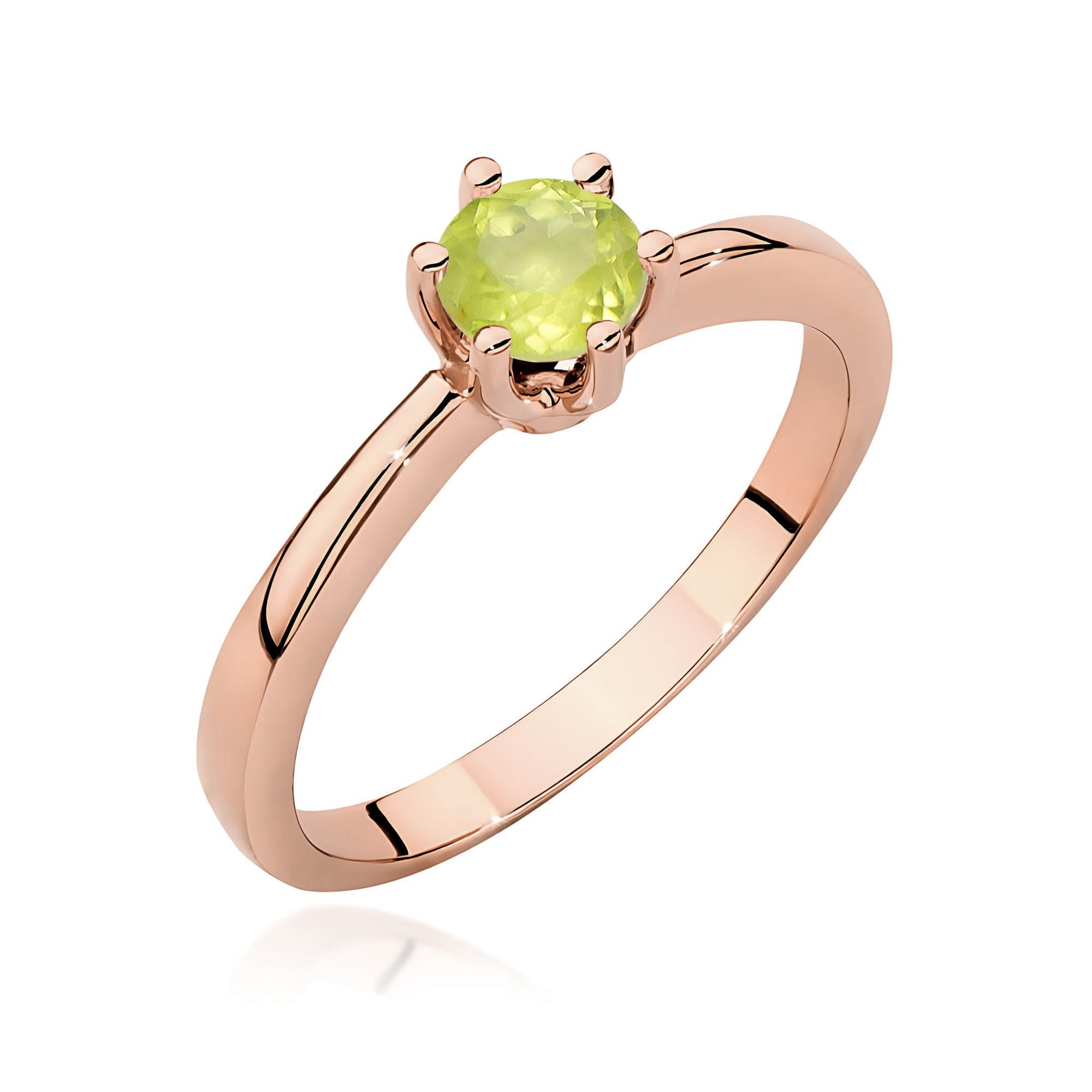 Inel Aur 14K W0563 Peridot 0,60ct