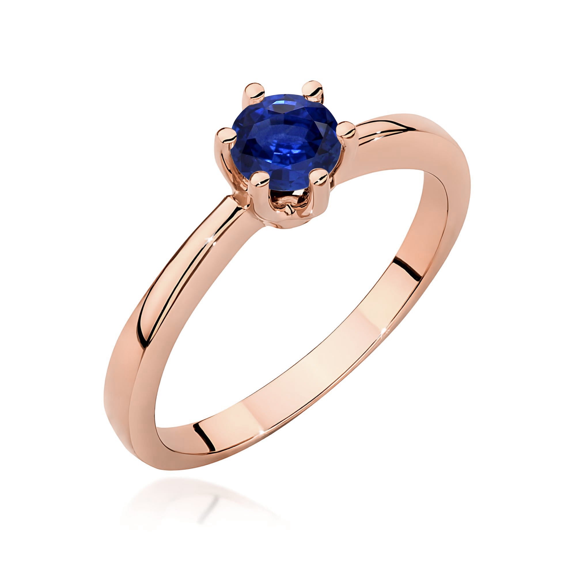 Inel Aur 14K W0563 Safir 0,50ct