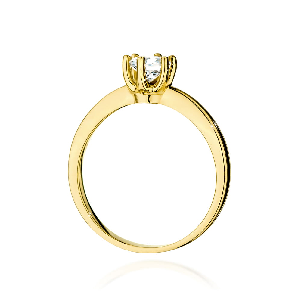 Inel Aur 14K W563 Diamant Cultivat 0.50ct