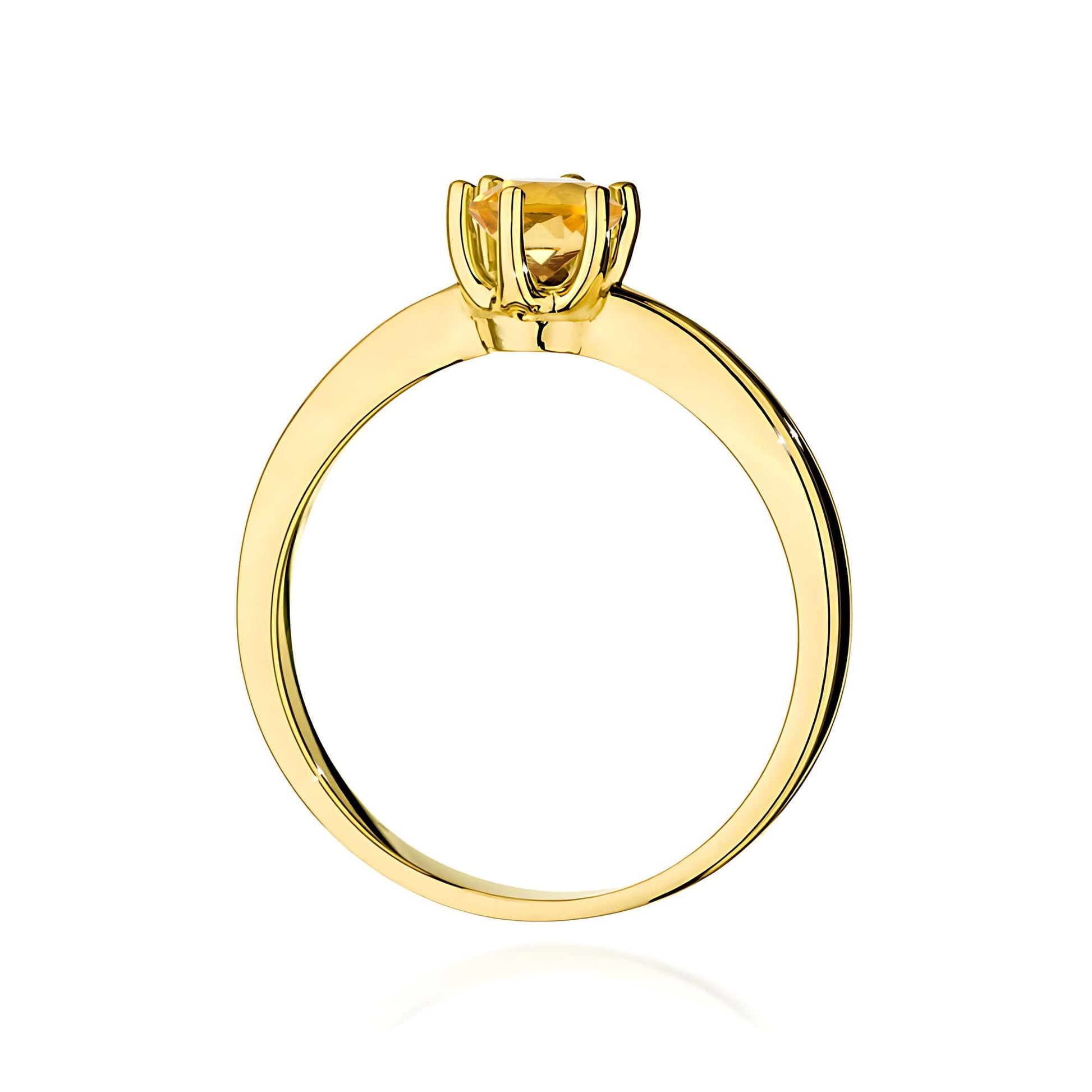 Inel Aur 9K cu Citrin 0.50 ct
