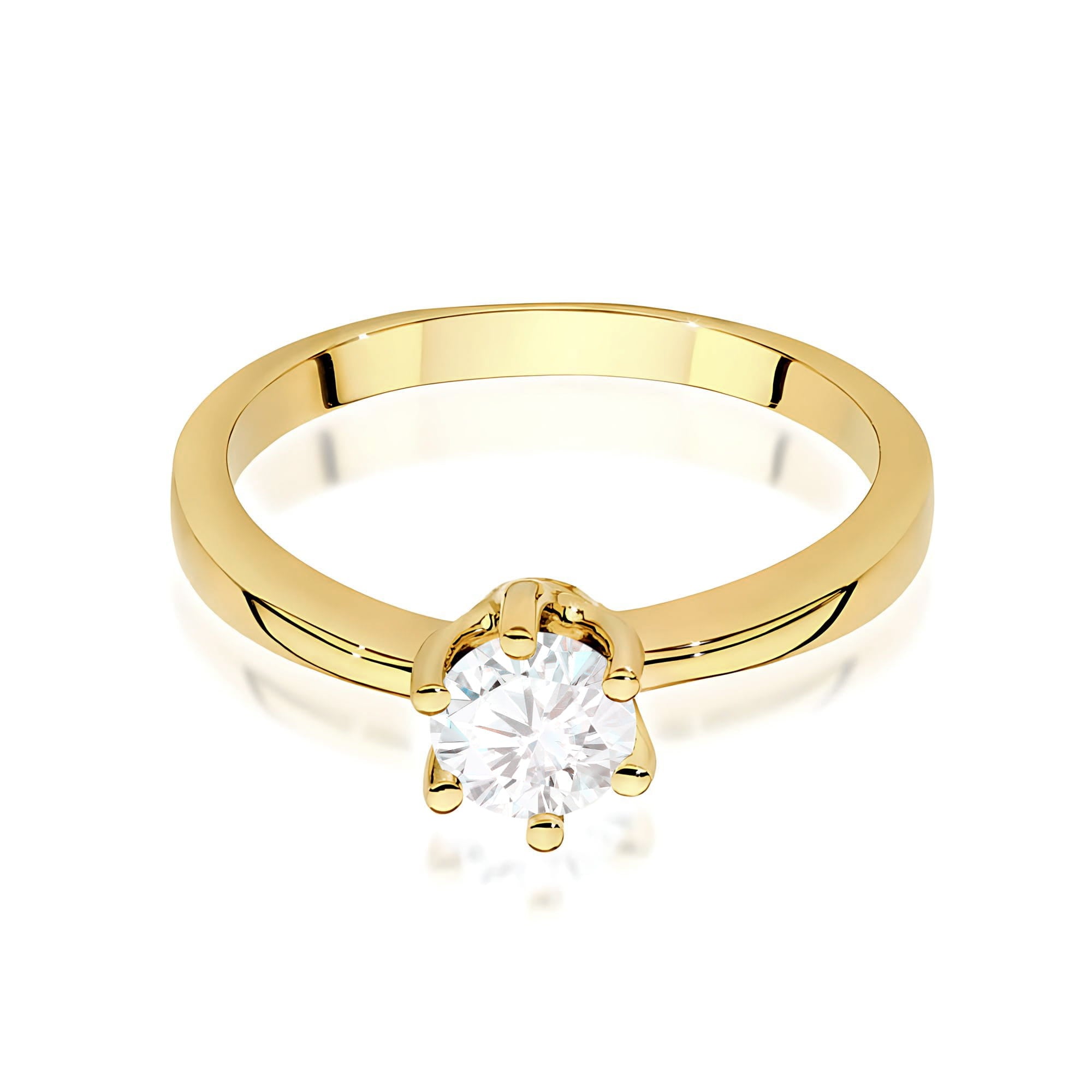 Inel Aur 9K cu Diamant Natural 0.50 ct