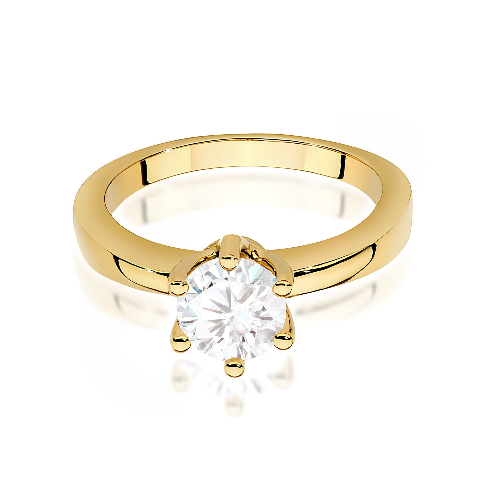 Inel Aur 9K cu Diamant Natural 0.70 ct