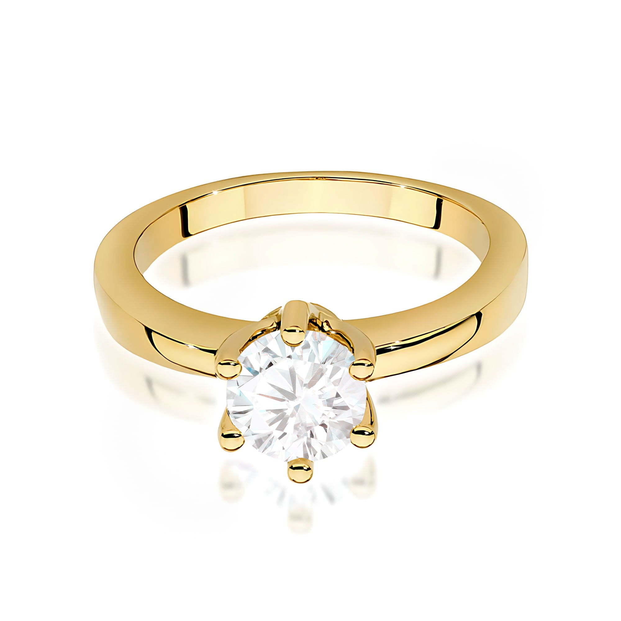 Inel Aur 9K cu Diamant Natural 0.70 ct
