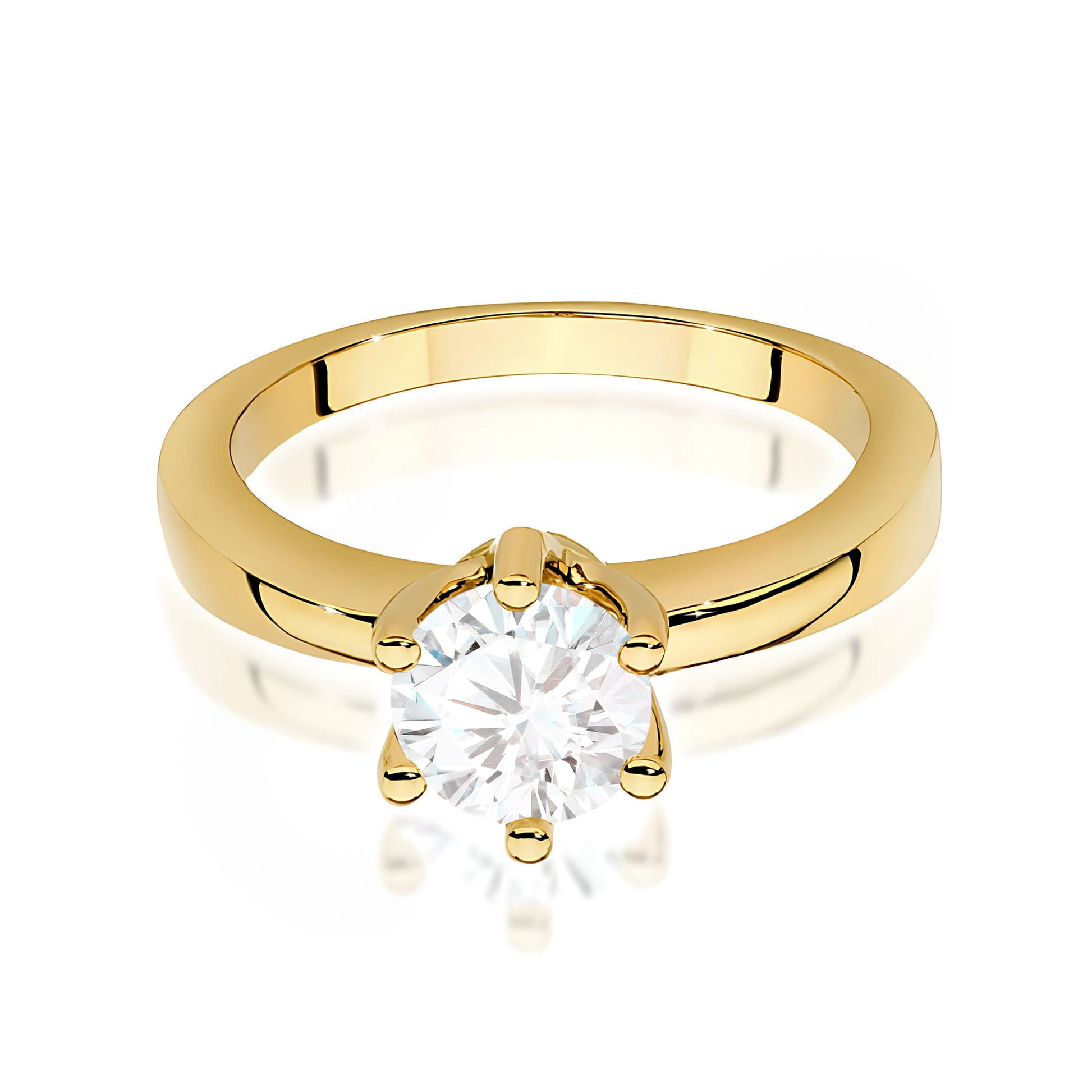 Inel Aur 9K cu Diamant Natural 1.00 ct