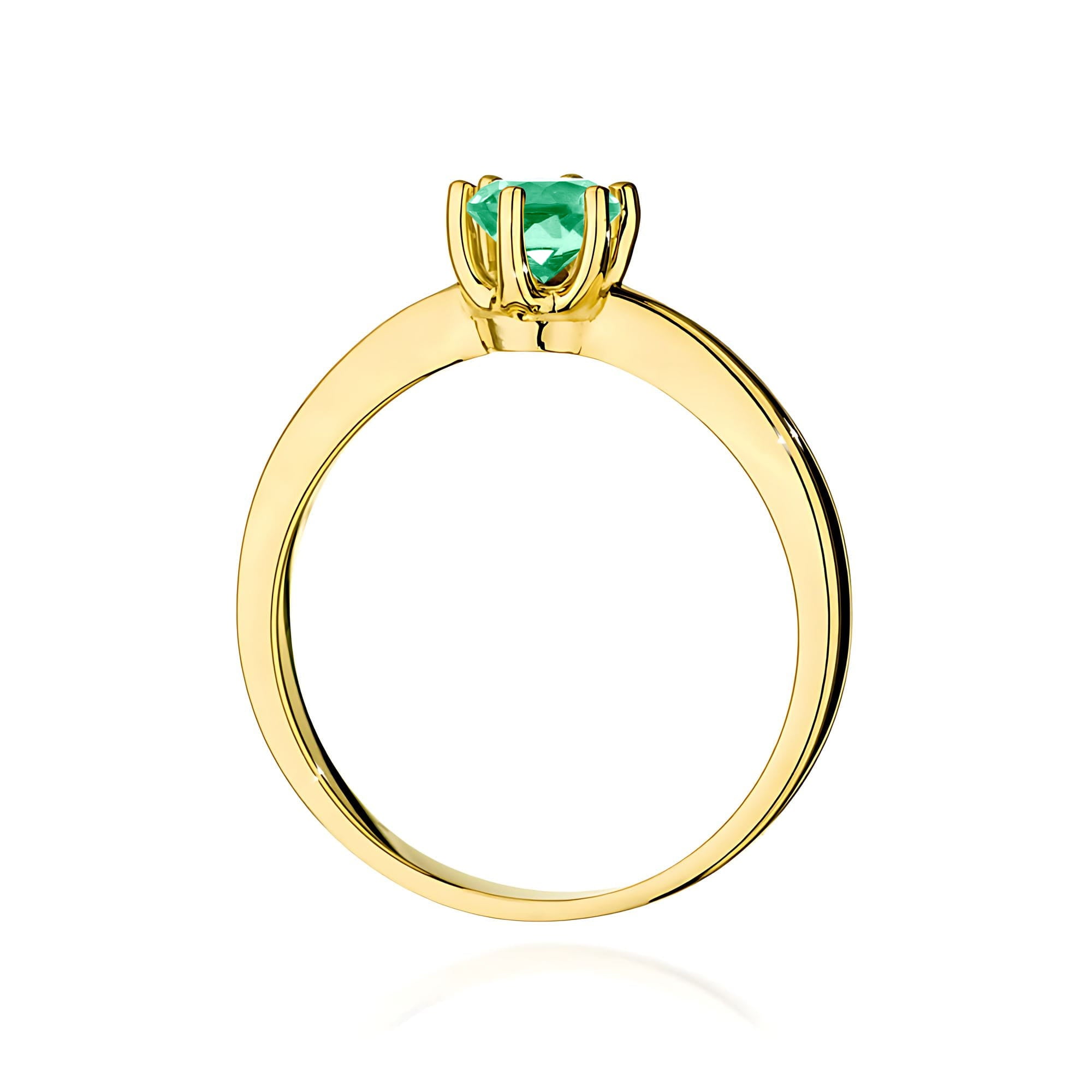 Inel Aur 9K cu Smarald 0.50 ct
