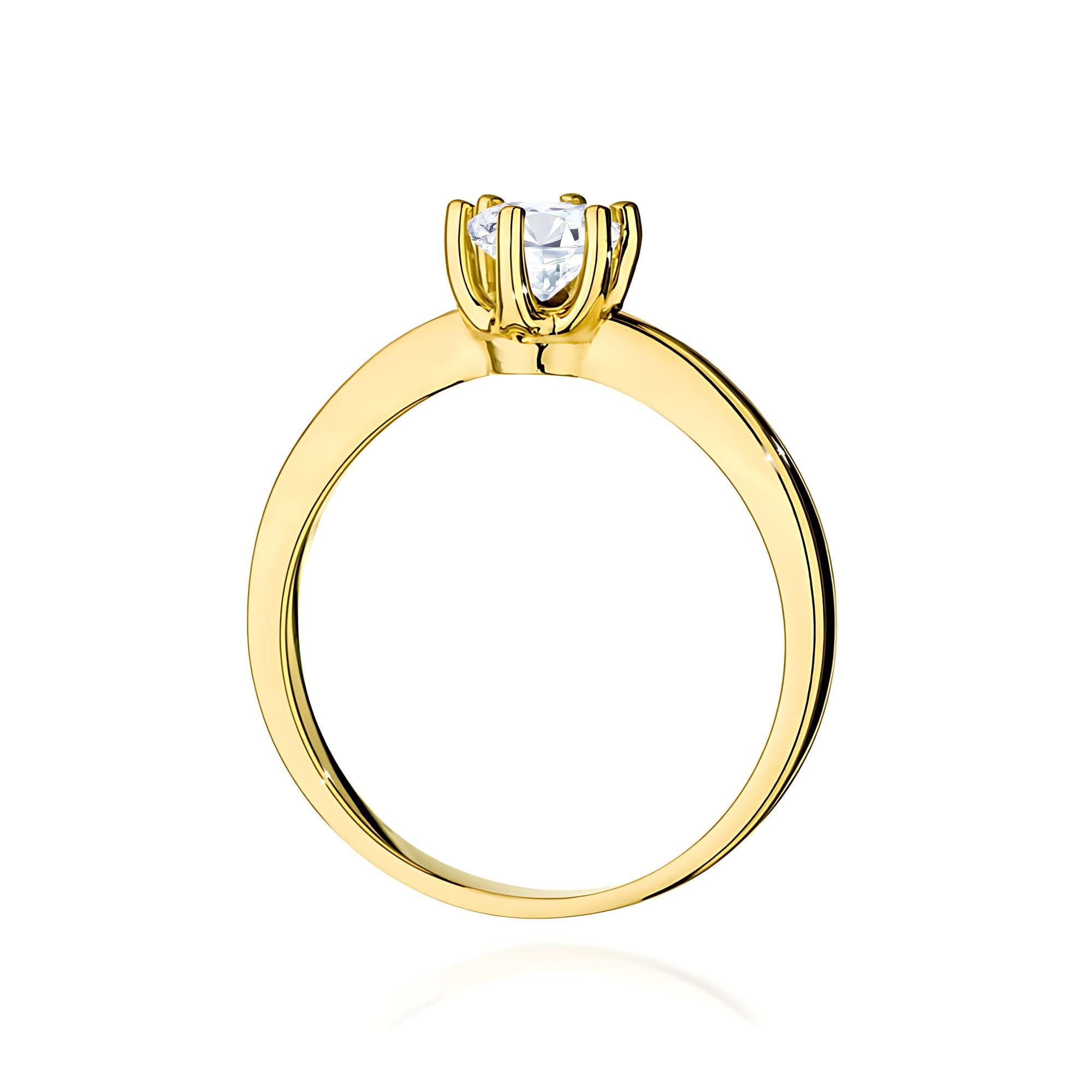 Inel Aur 9K cu Diamante de Laborator 0.50 ct