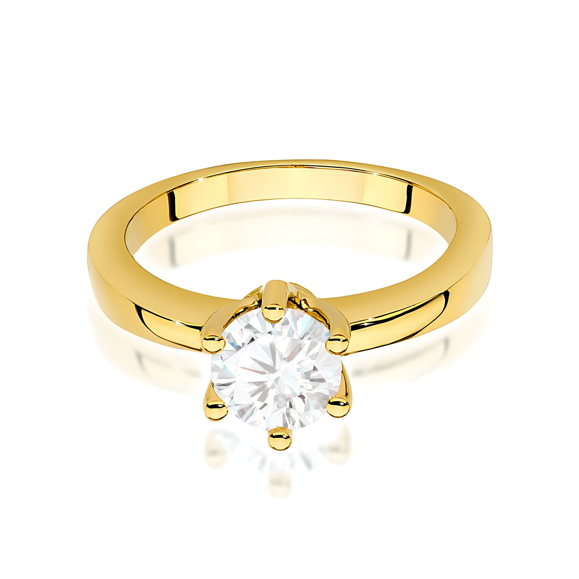 Inel Aur 9K cu Diamante de Laborator 0.70 ct