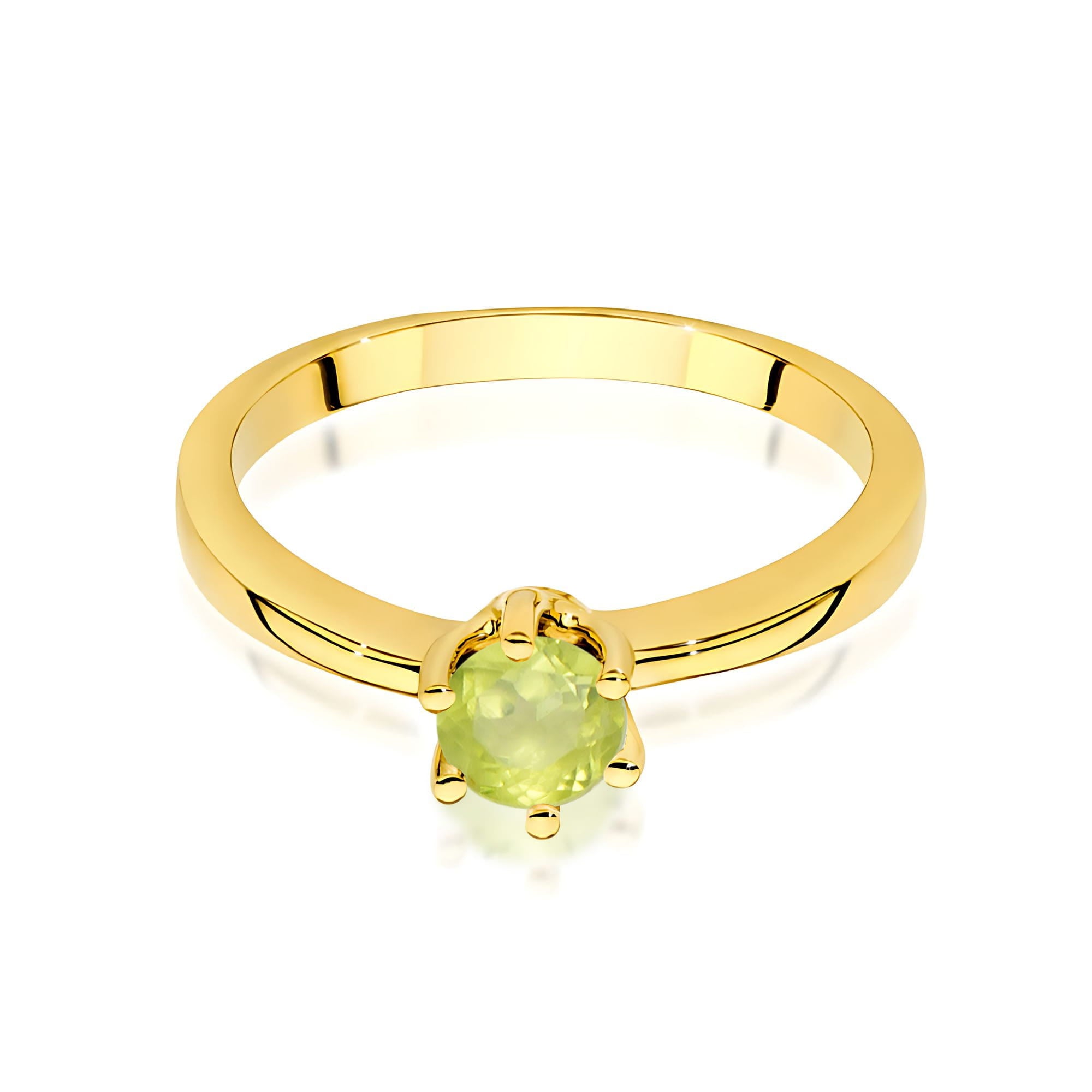 Inel Aur 9K cu Peridot 0.60 ct