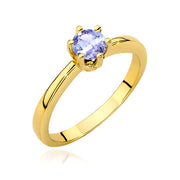 Inel Aur 9K cu Tanzanit 0.50 ct