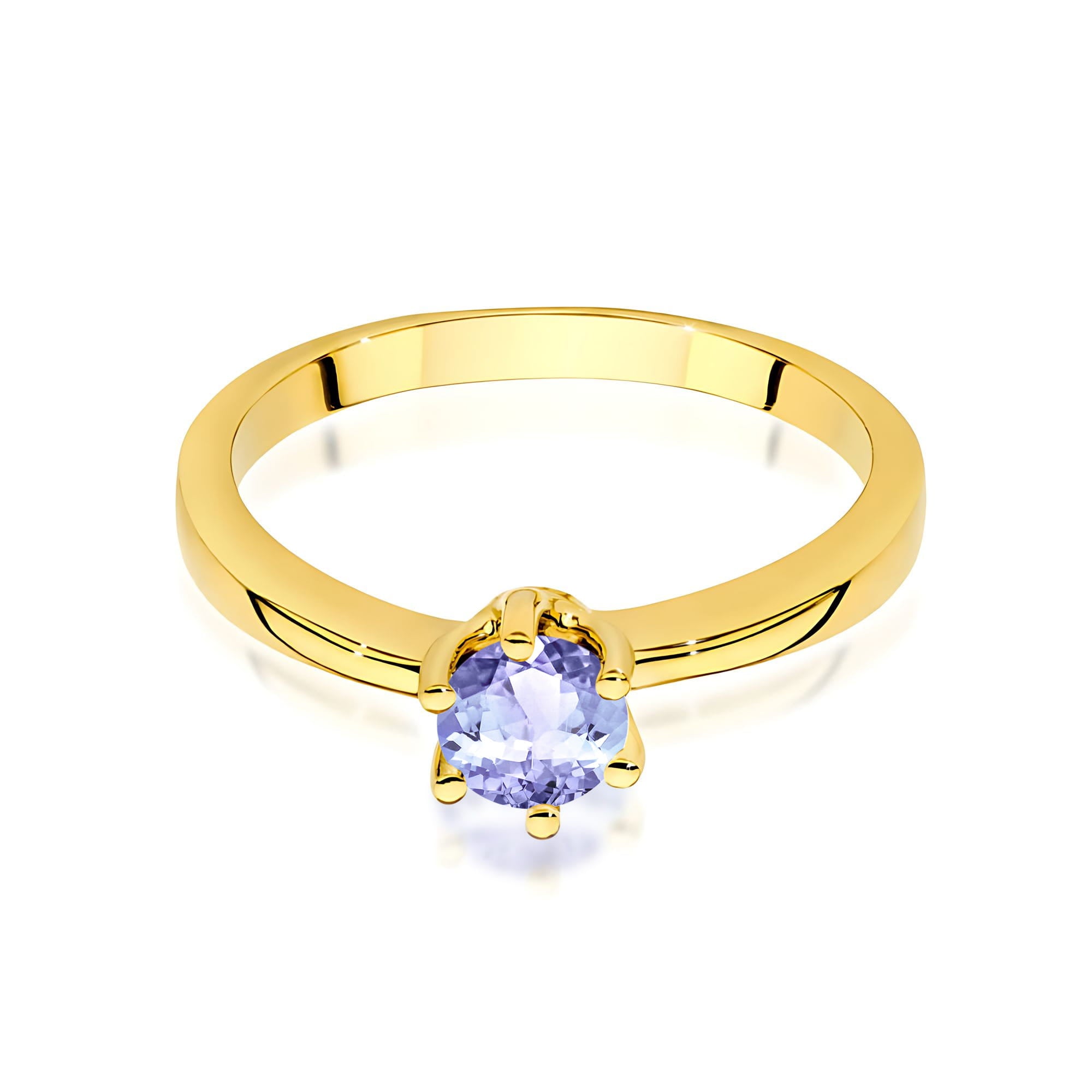 Inel Aur 9K cu Tanzanit 0.50 ct