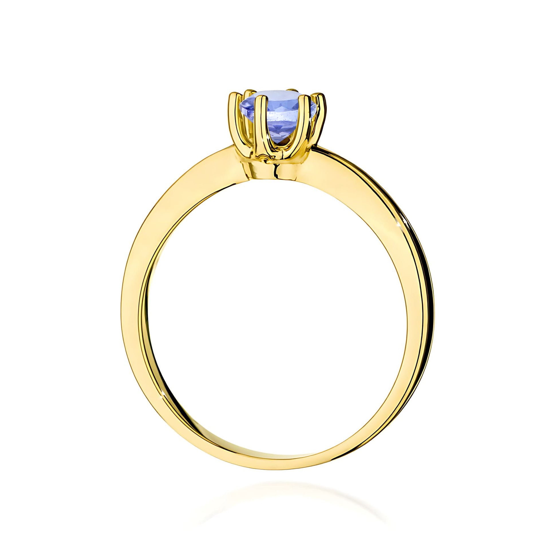 Inel Aur 9K cu Tanzanit 0.50 ct