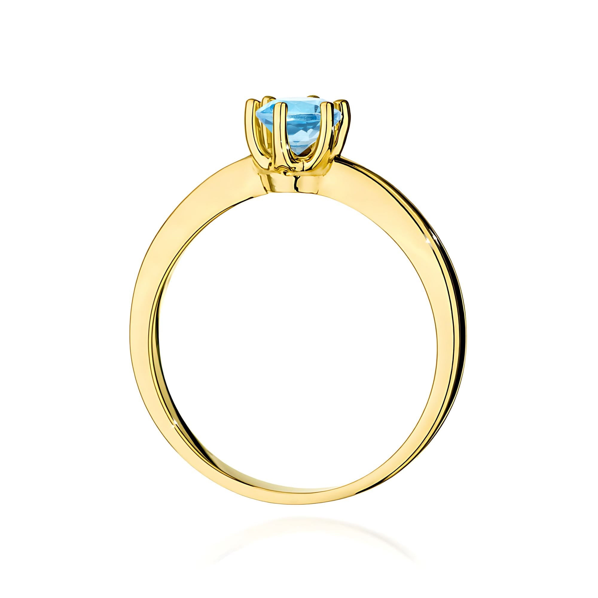 Inel Aur 9K cu Topaz Swiss 0.50 ct