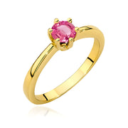Inel Aur 9K cu Topaz Roz 0.60 ct