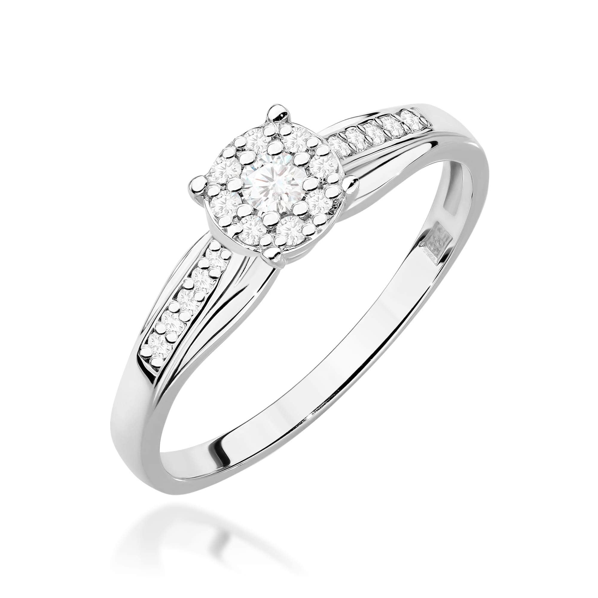 Inel Aur 9K cu Diamante Naturale 0.20 ct