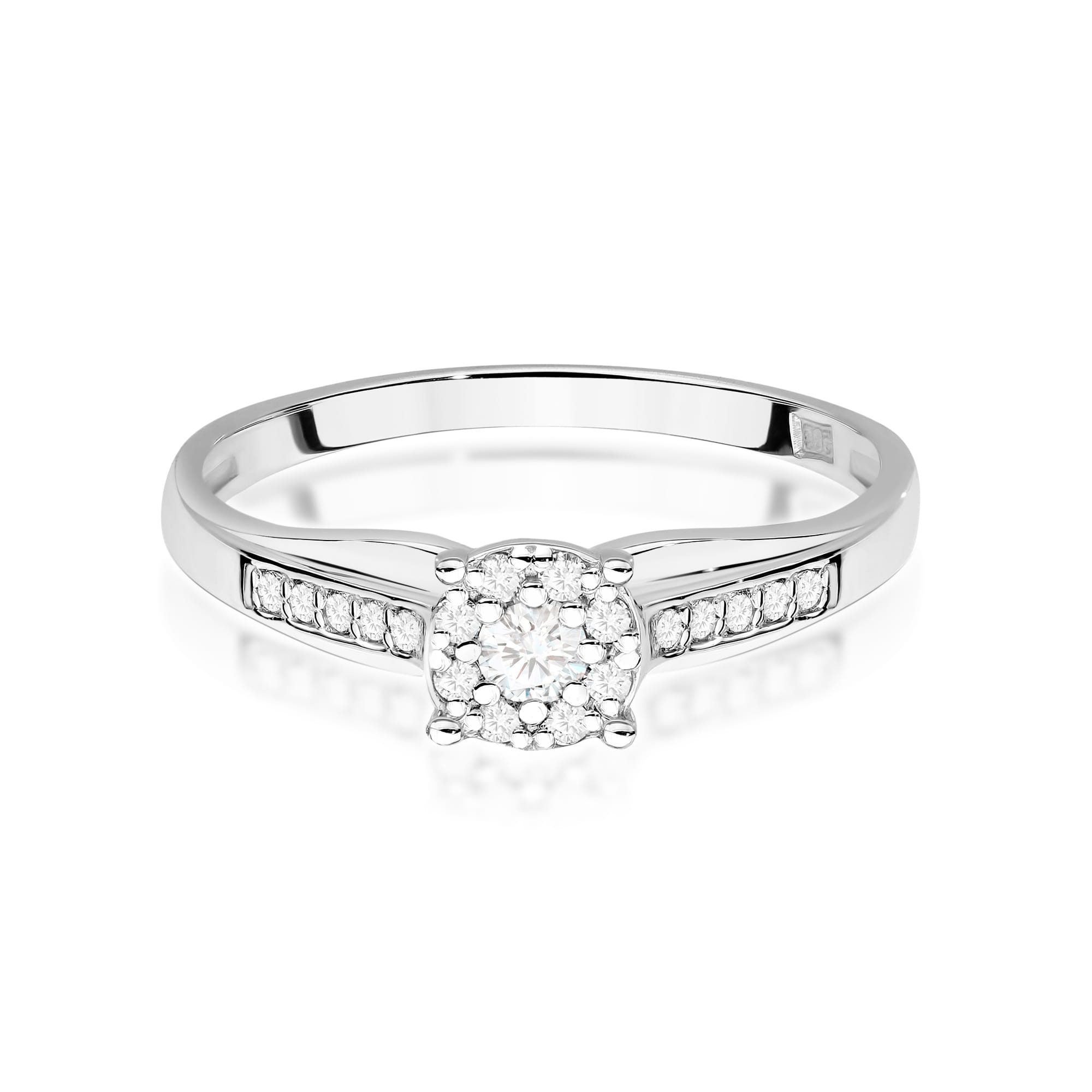 Inel Aur 9K cu Diamante Naturale 0.20 ct