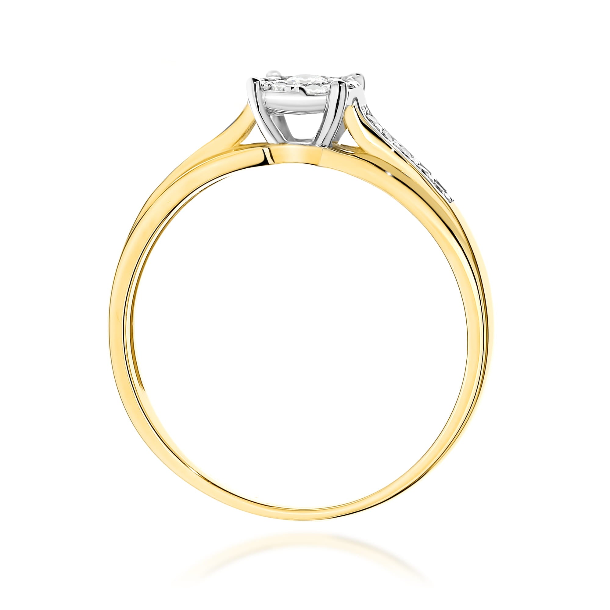 Inel Aur 9K cu Diamante Naturale 0.20 ct