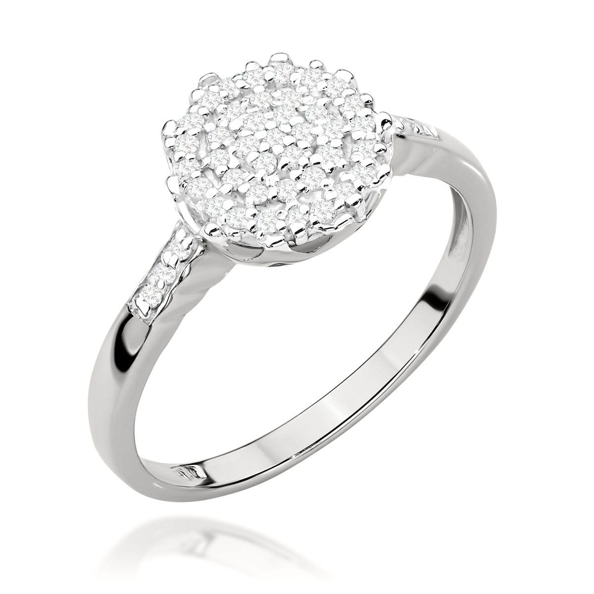 Inel Aur 9K cu Diamante Naturale 0.23 ct