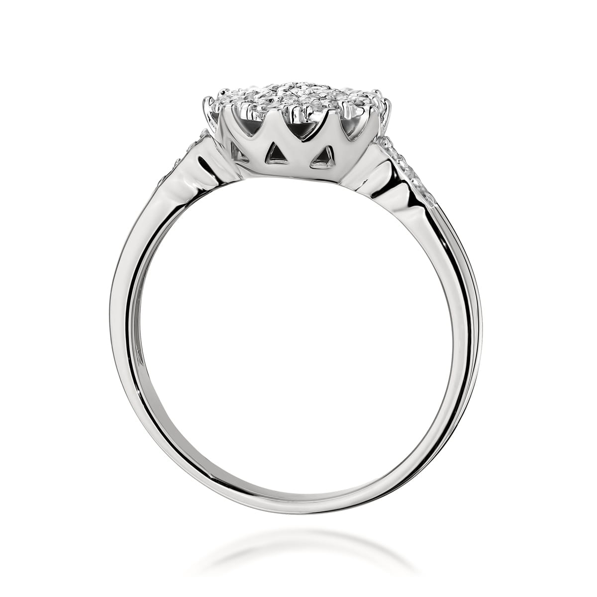 Inel Aur 9K cu Diamante Naturale 0.23 ct