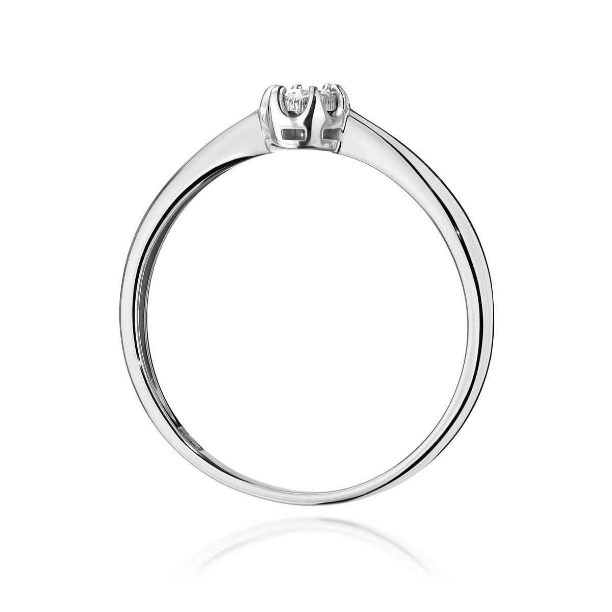 Inel Aur 9K cu Diamant Natural 0.06 ct