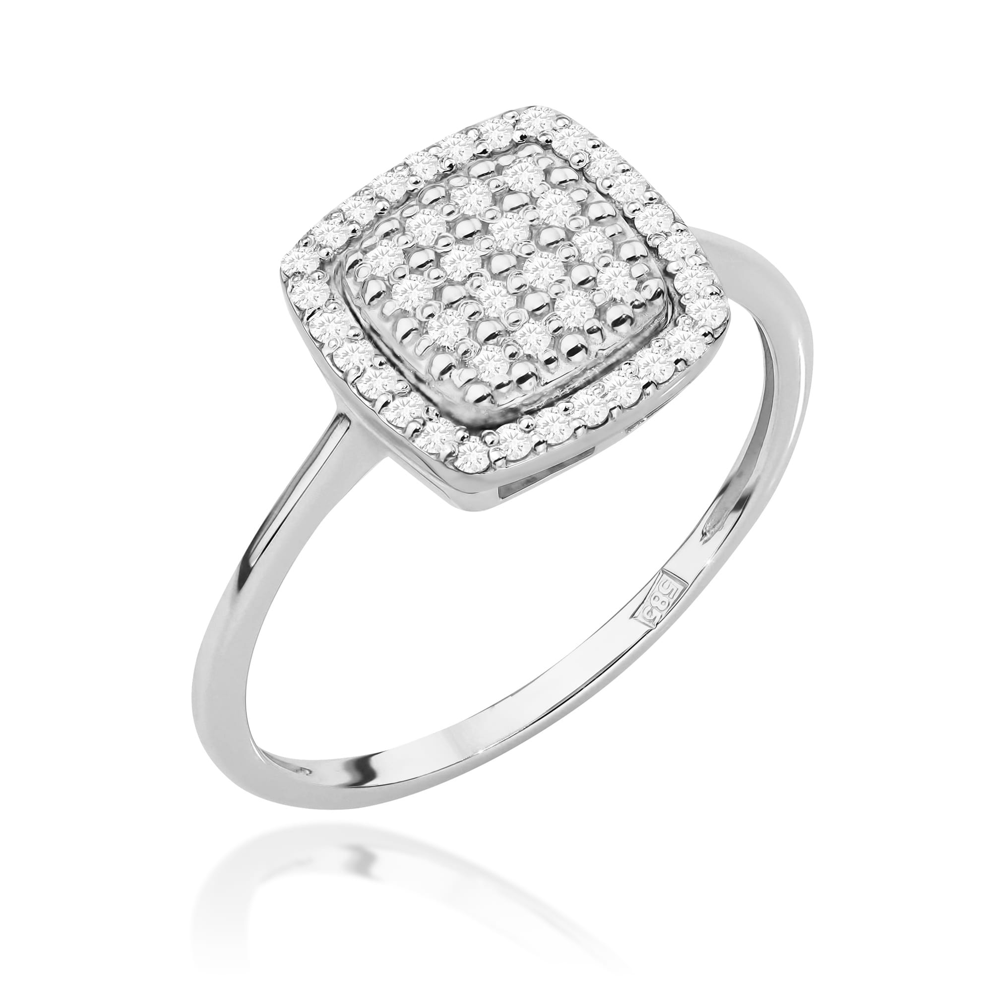 Inel Aur 9K cu Diamante Naturale 0.28 ct