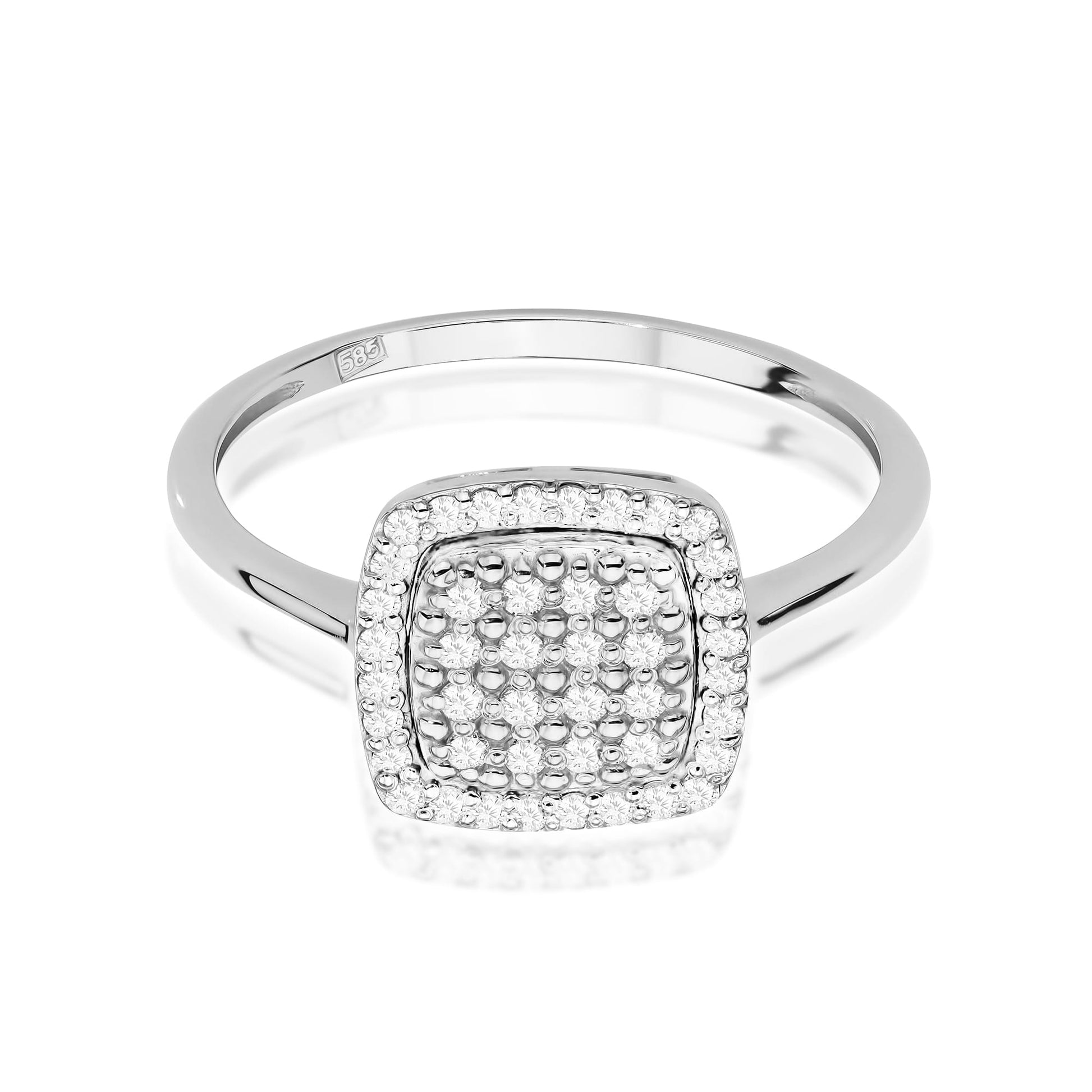 Inel Aur 9K cu Diamante Naturale 0.28 ct