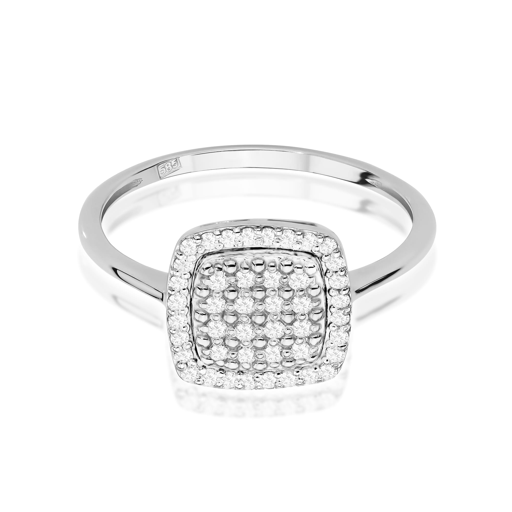 Inel Aur 9K cu Diamante Naturale 0.28 ct