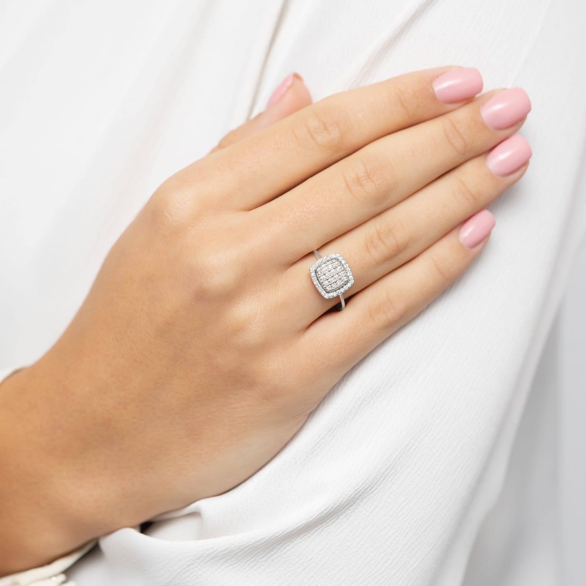 Inel Aur 9K cu Diamante Naturale 0.28 ct