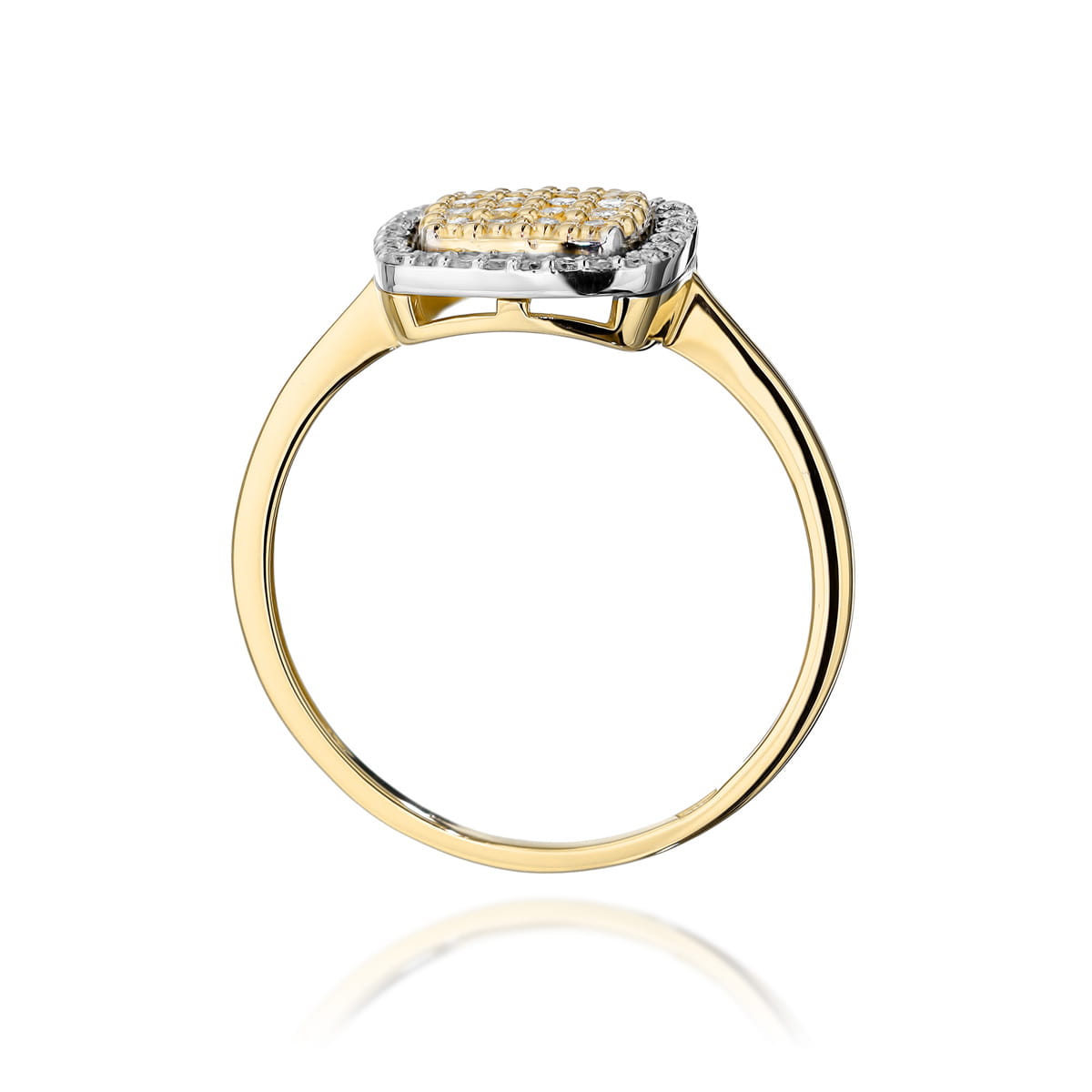 Inel Aur 9K cu Diamante Naturale 0.28 ct