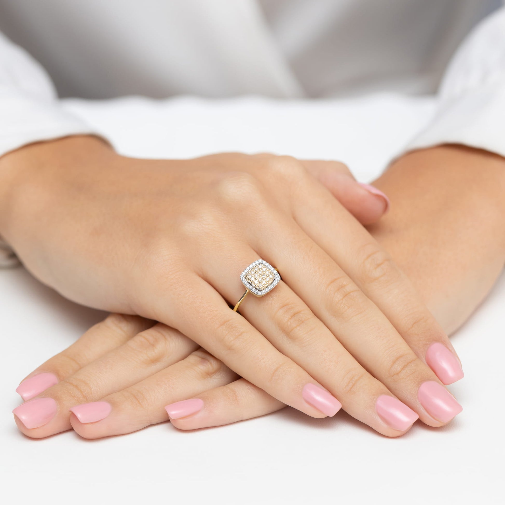 Inel Aur 9K cu Diamante Naturale 0.28 ct