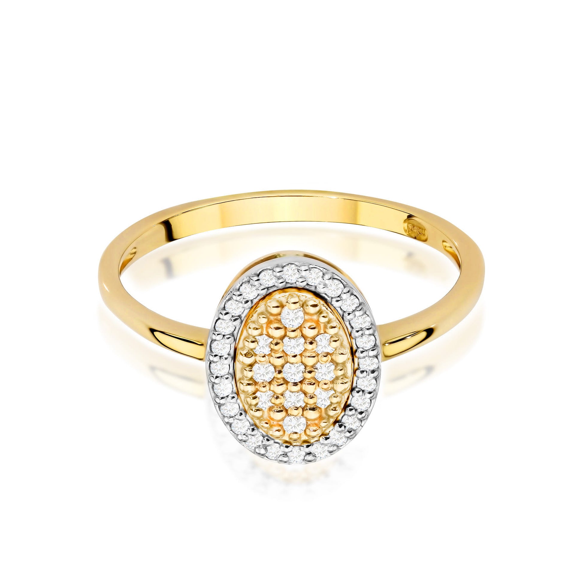 Inel Aur 9K cu Diamante Naturale 0.20 ct