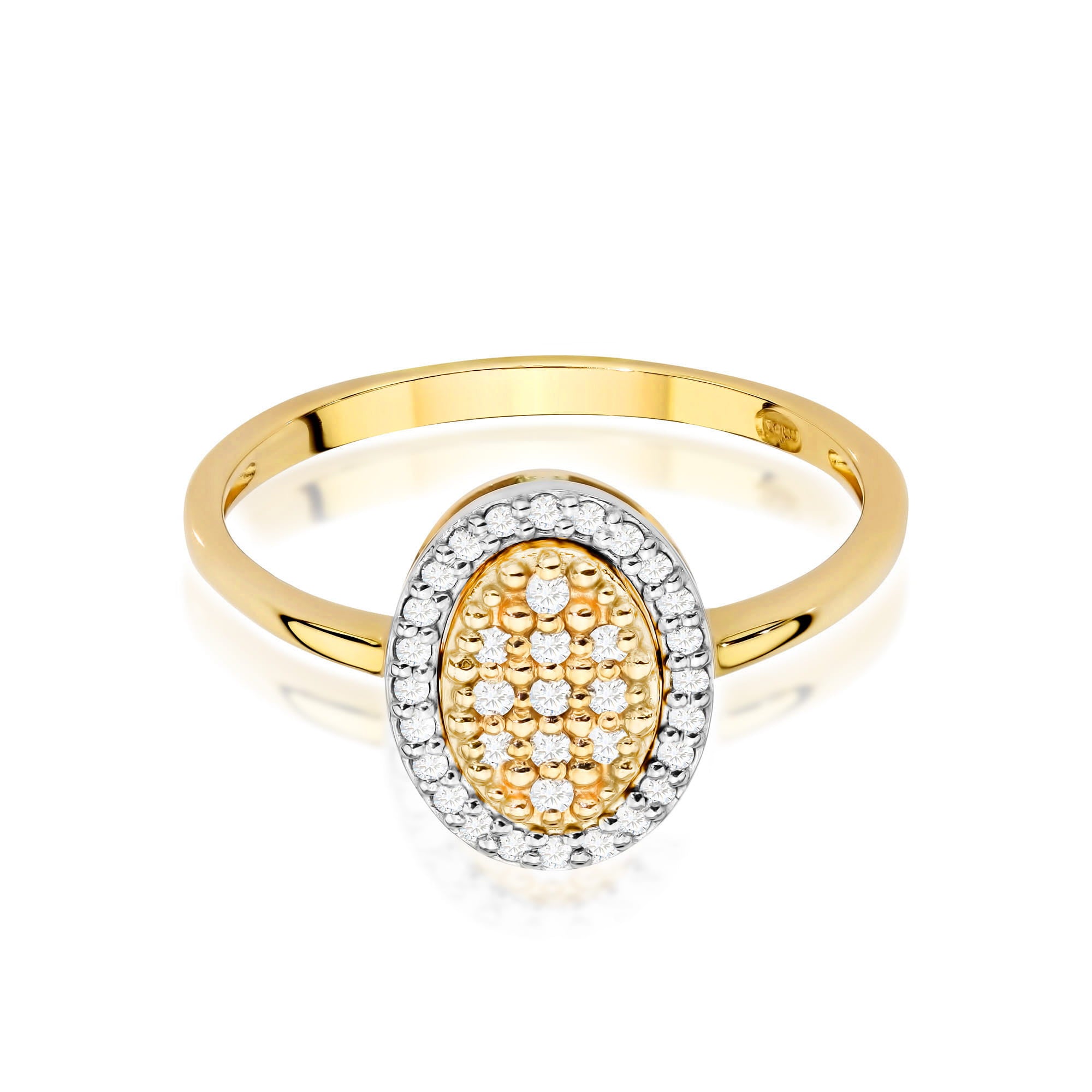 Inel Aur 9K cu Diamante Naturale 0.20 ct