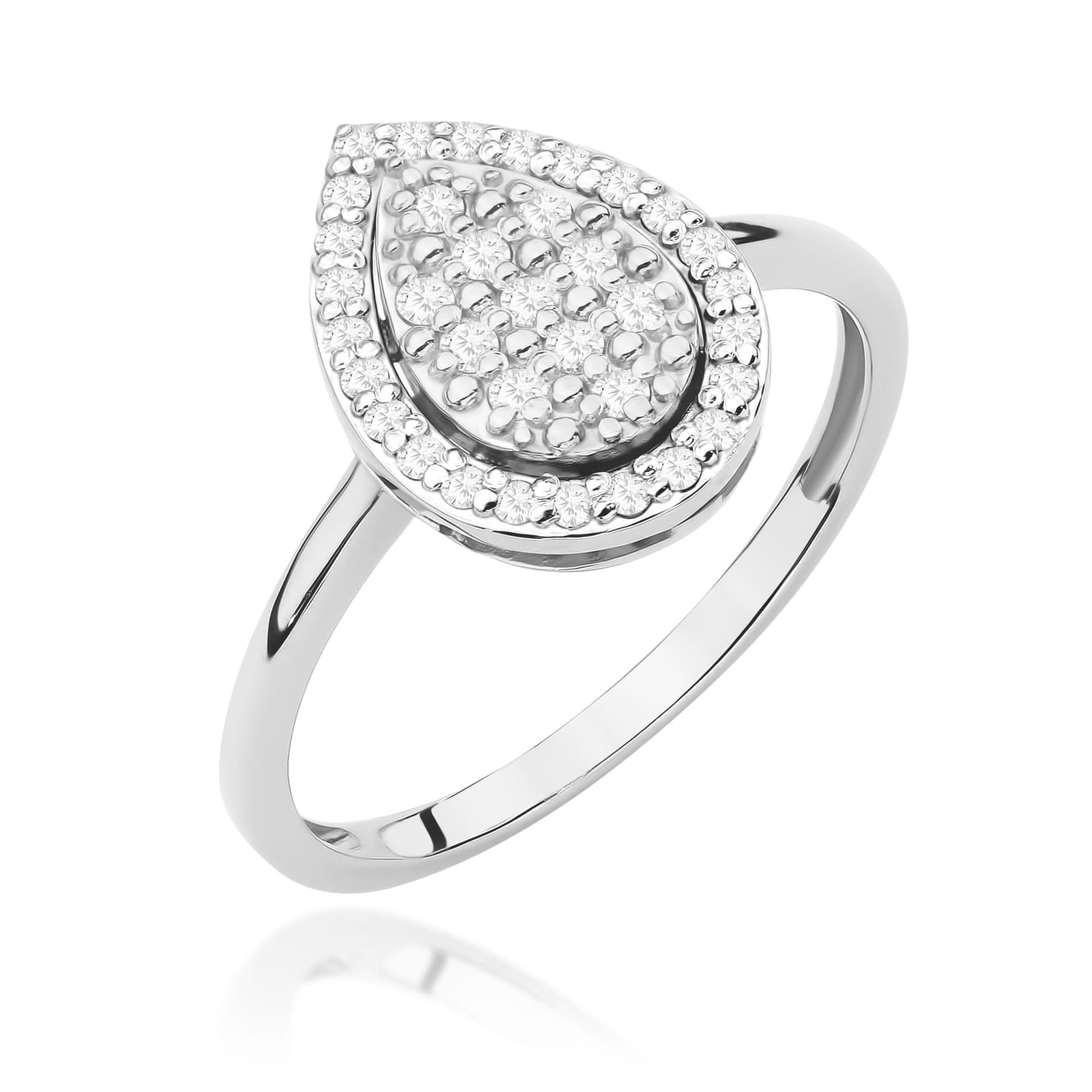 Inel Aur 9K cu Diamante Naturale 0.22 ct