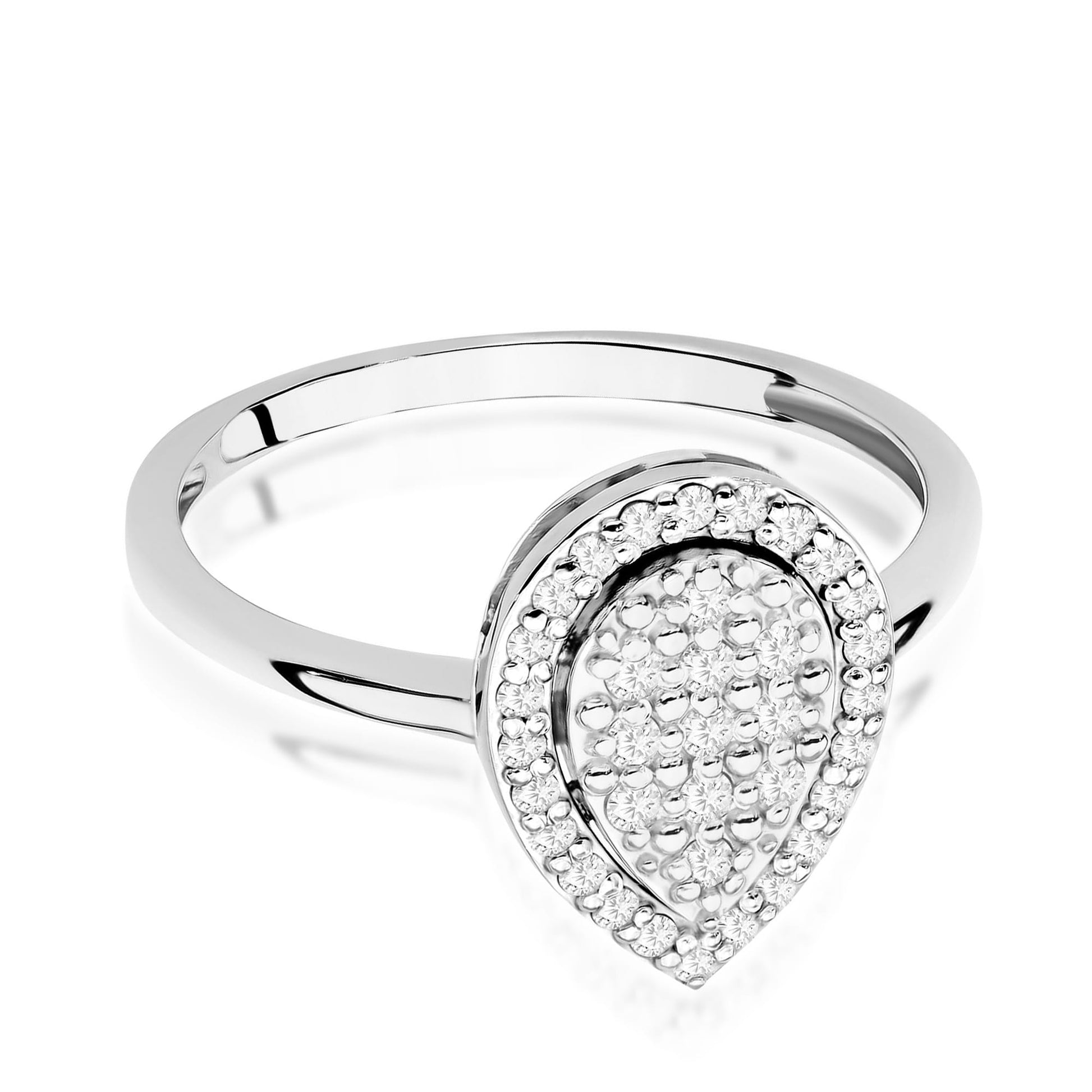 Inel Aur 9K cu Diamante Naturale 0.22 ct