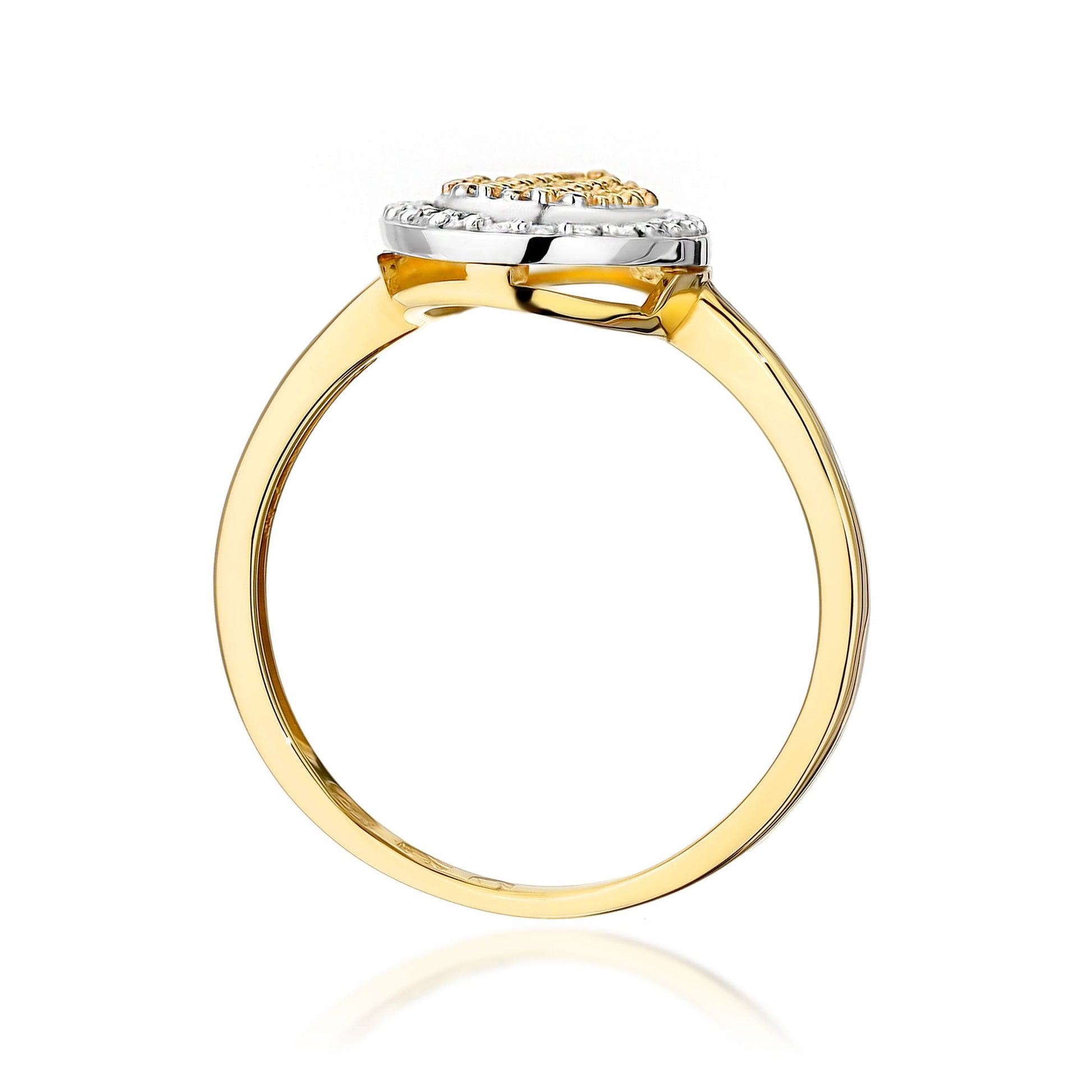 Inel Aur 9K cu Diamante Naturale 0.22 ct