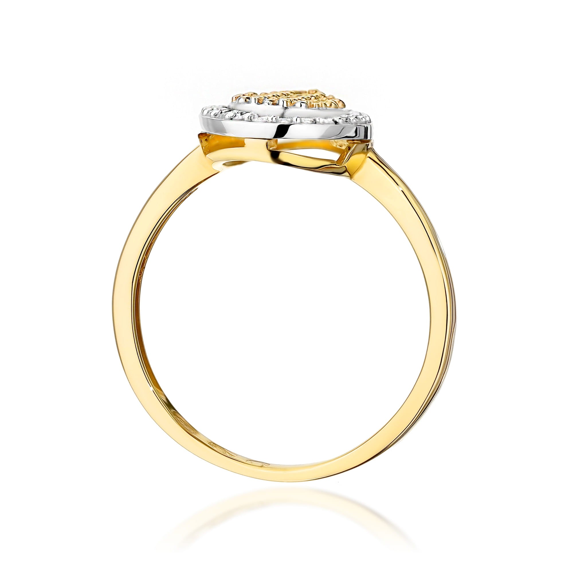 Inel Aur 9K cu Diamante Naturale 0.22 ct