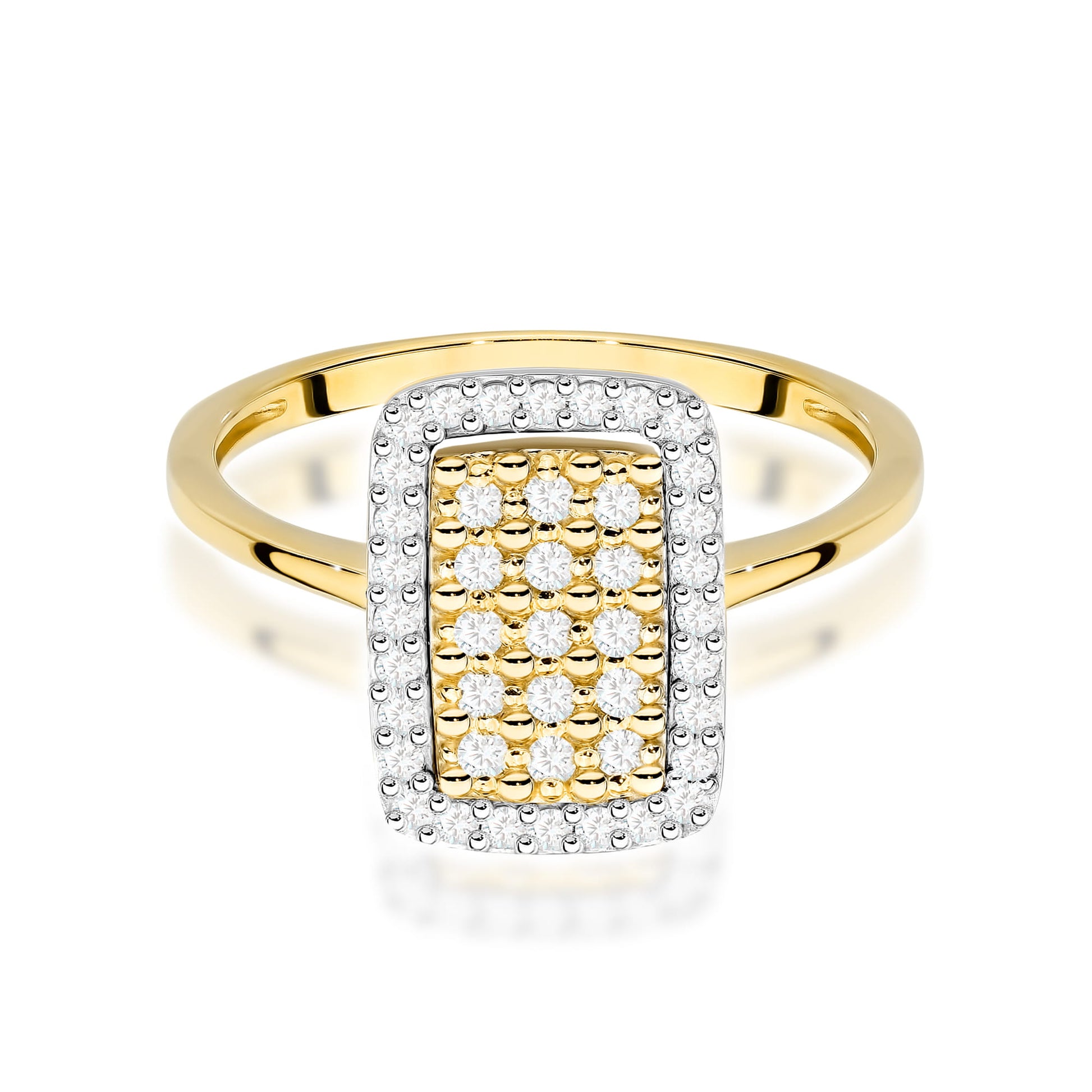 Inel Aur 9K cu Diamante Naturale 0.27 ct