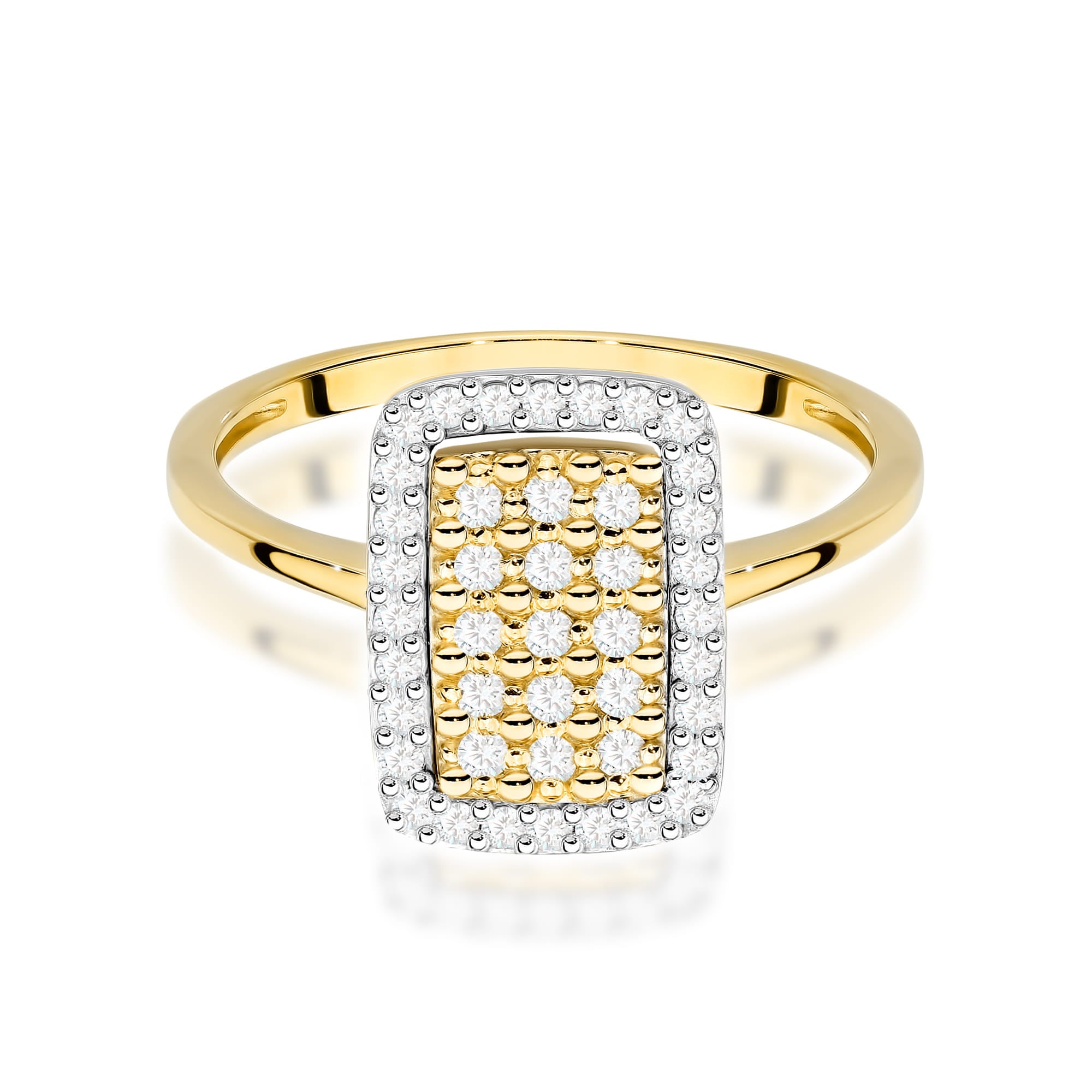 Inel Aur 9K cu Diamante Naturale 0.27 ct