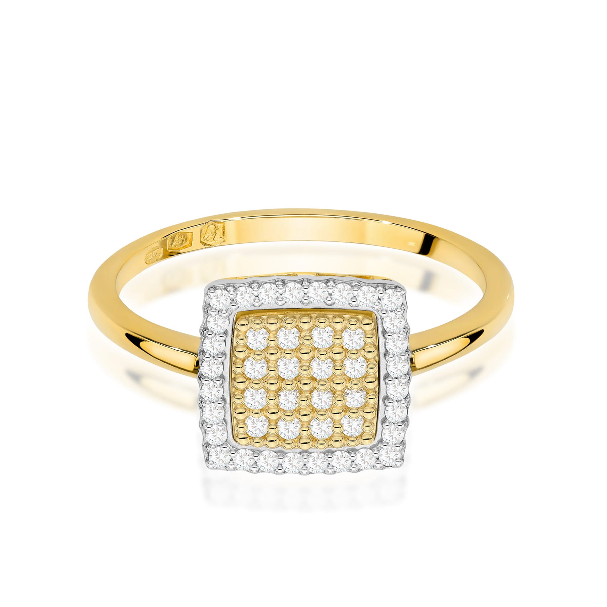 Inel Aur 9K cu Diamante Naturale 0.27 ct