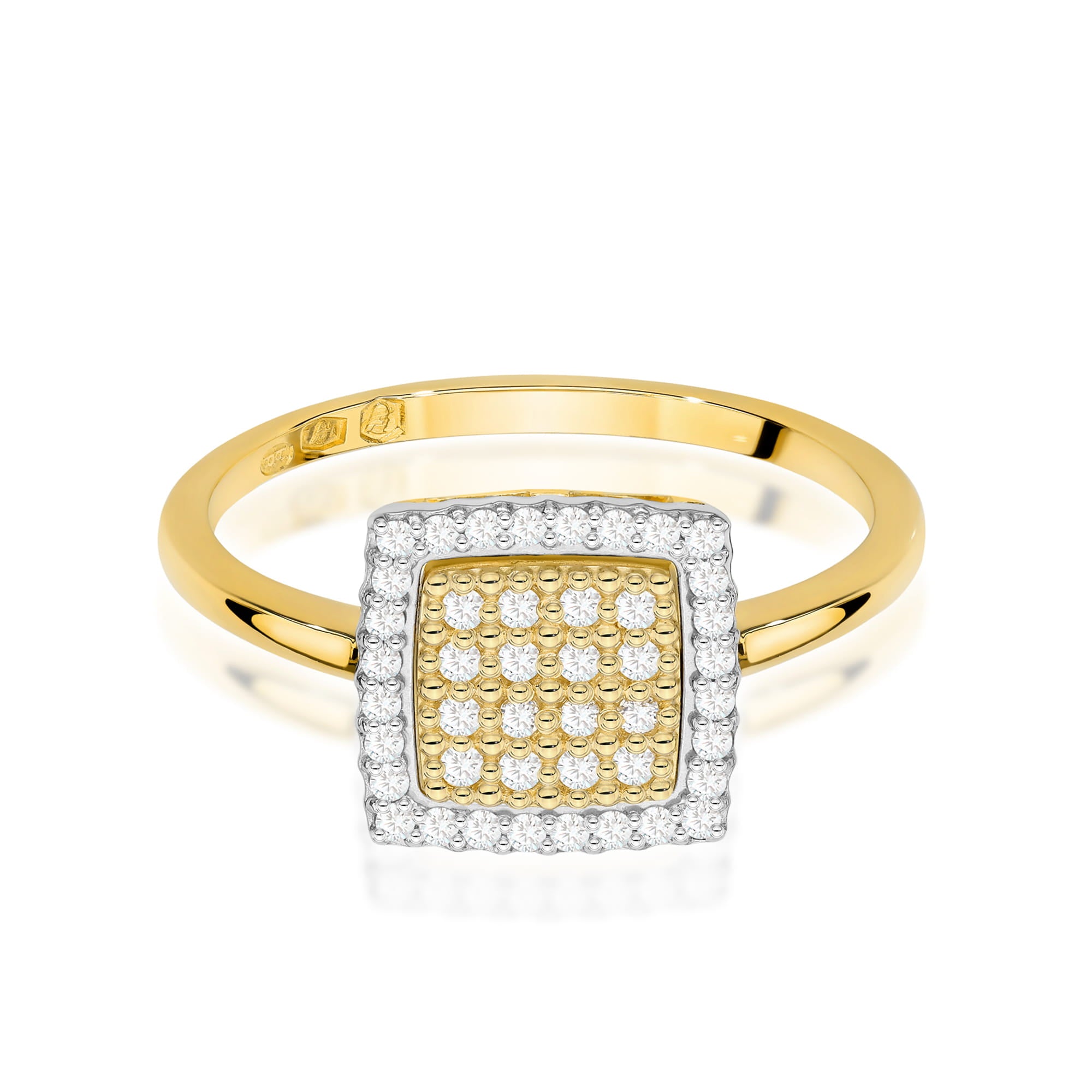 Inel Aur 9K cu Diamante Naturale 0.27 ct