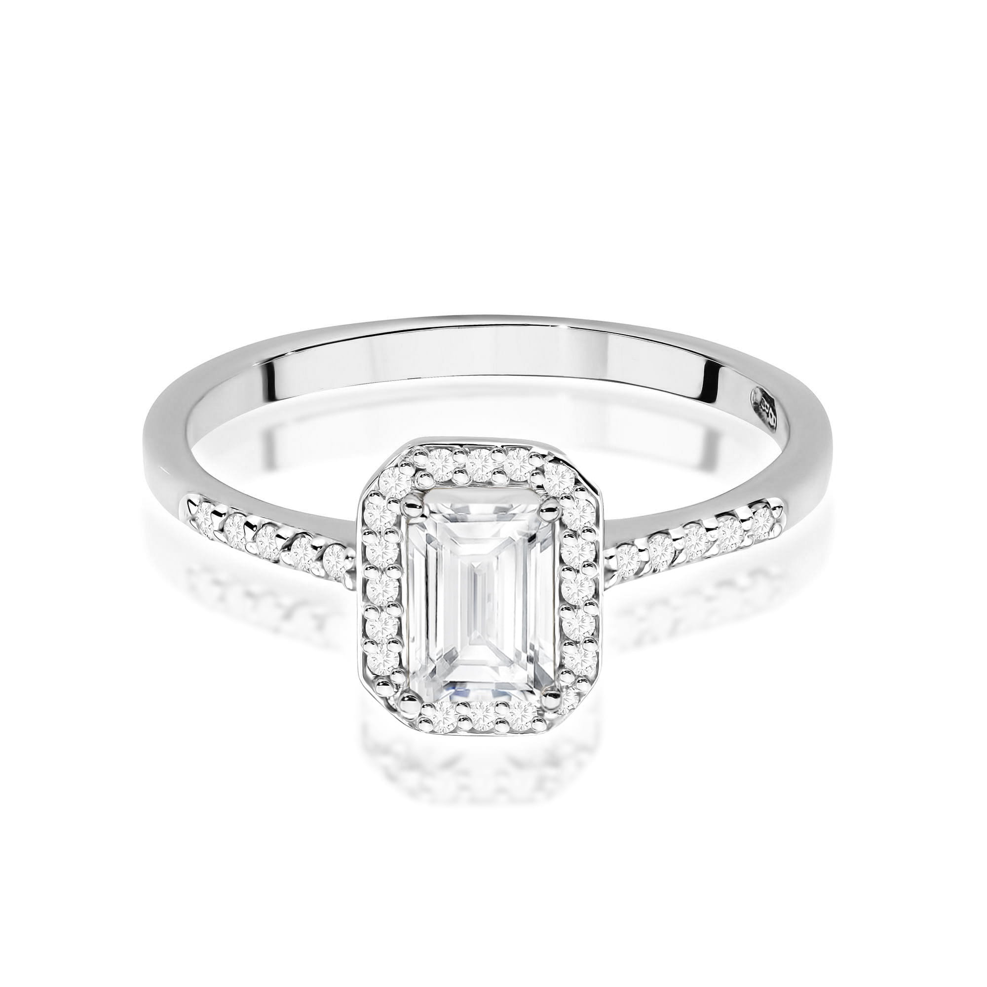 Inel Aur 9K cu Diamante de Laborator 0.79 ct