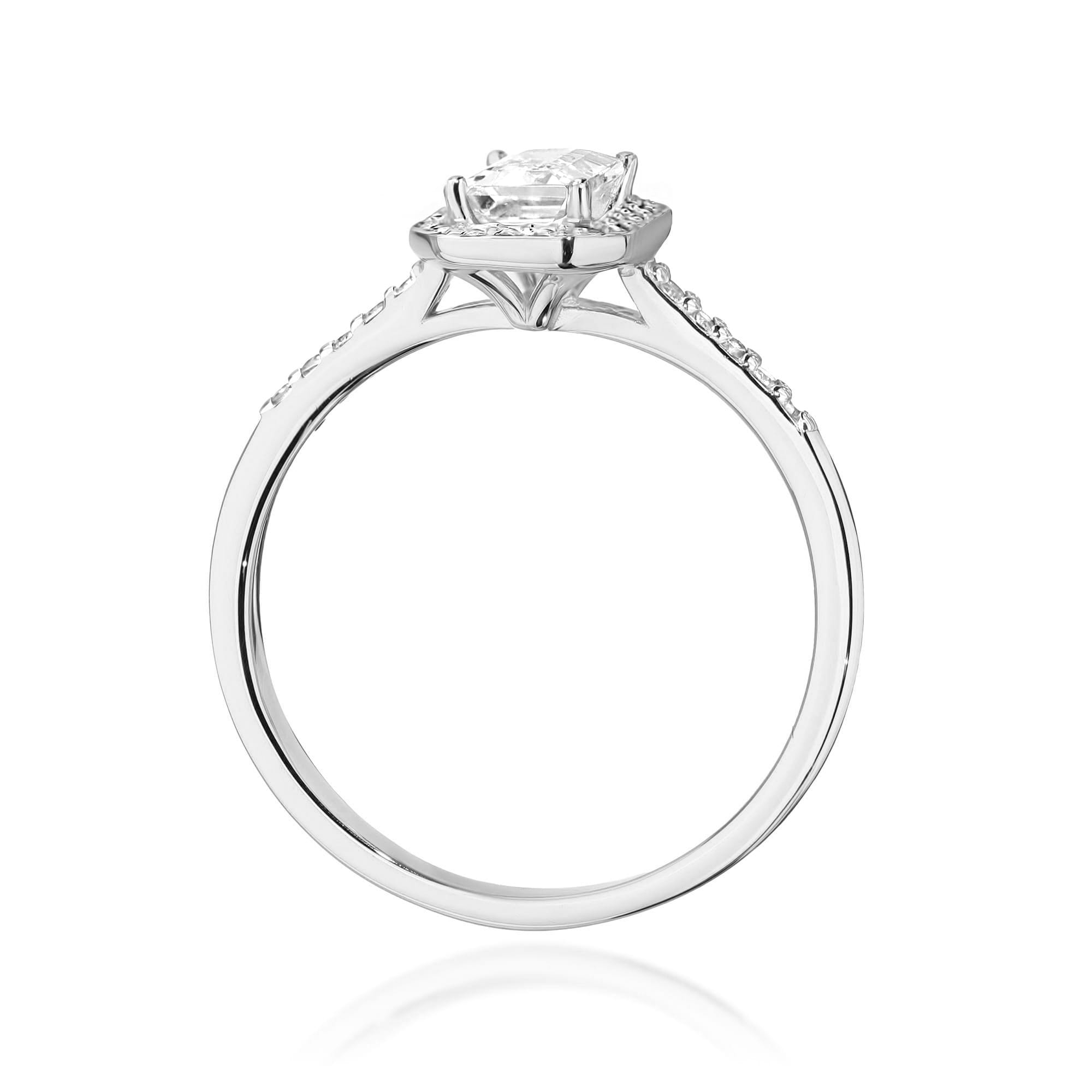 Inel Aur 9K cu Diamante de Laborator 0.79 ct