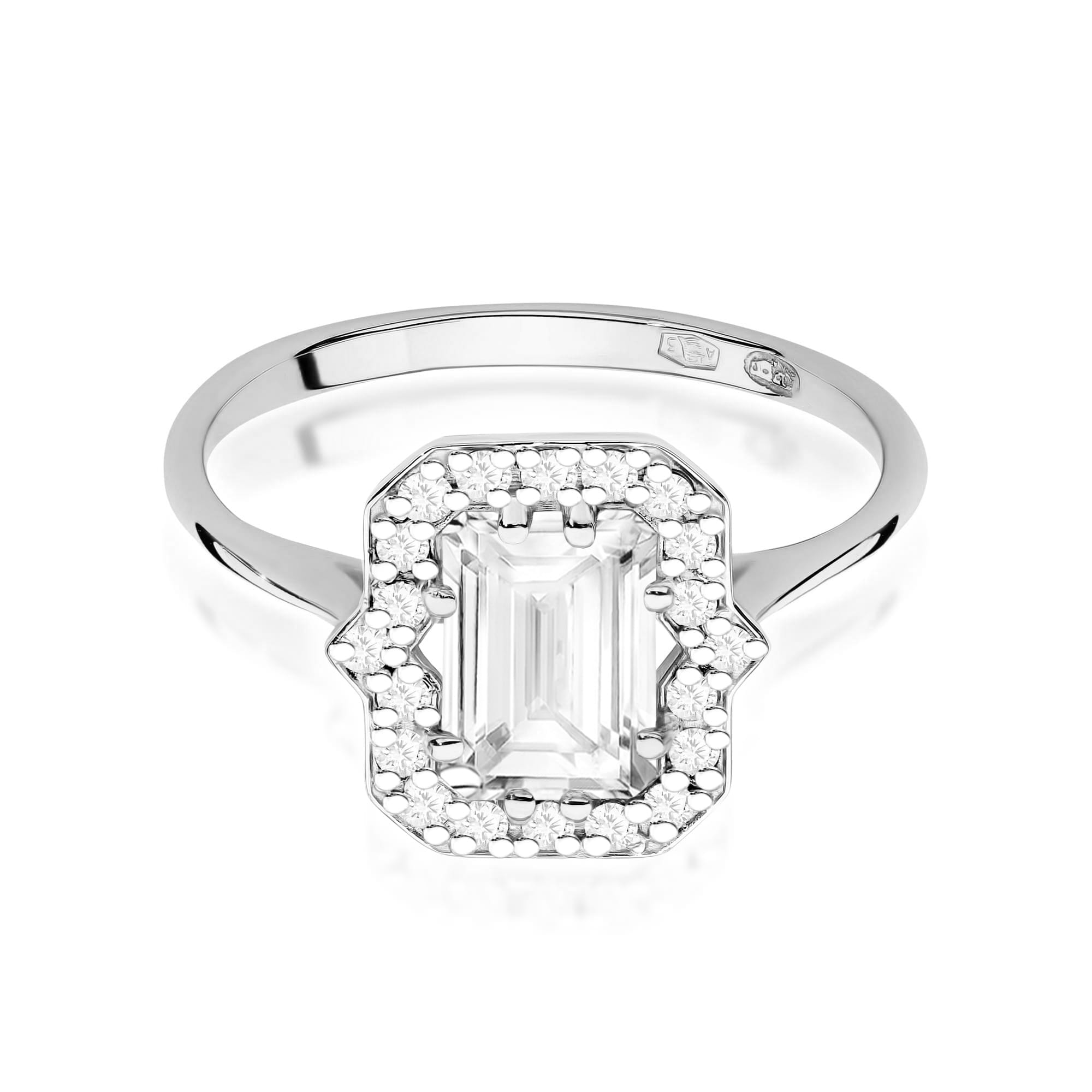 Inel Aur 9K cu Diamante de Laborator 1.17 ct