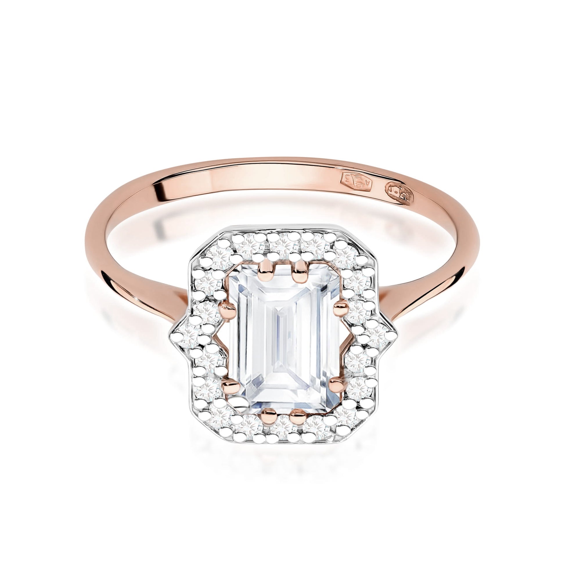 Inel Diamant Aur 14K Emerald 1.00ct W0576